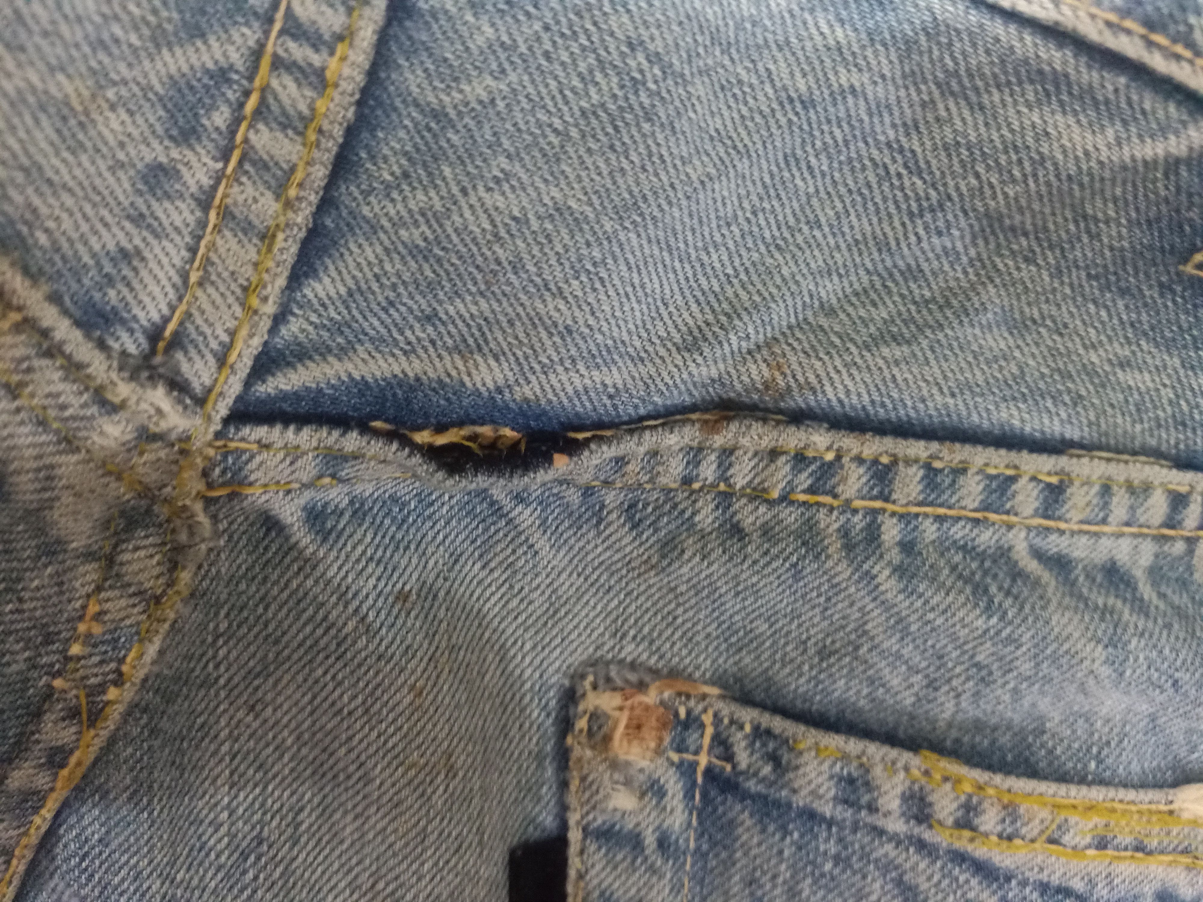 Fat Tokyo Vtg Baggy Fat Tokyo Japan Selvedge Denim Distressed Jeans Size US 35 - 12 Thumbnail