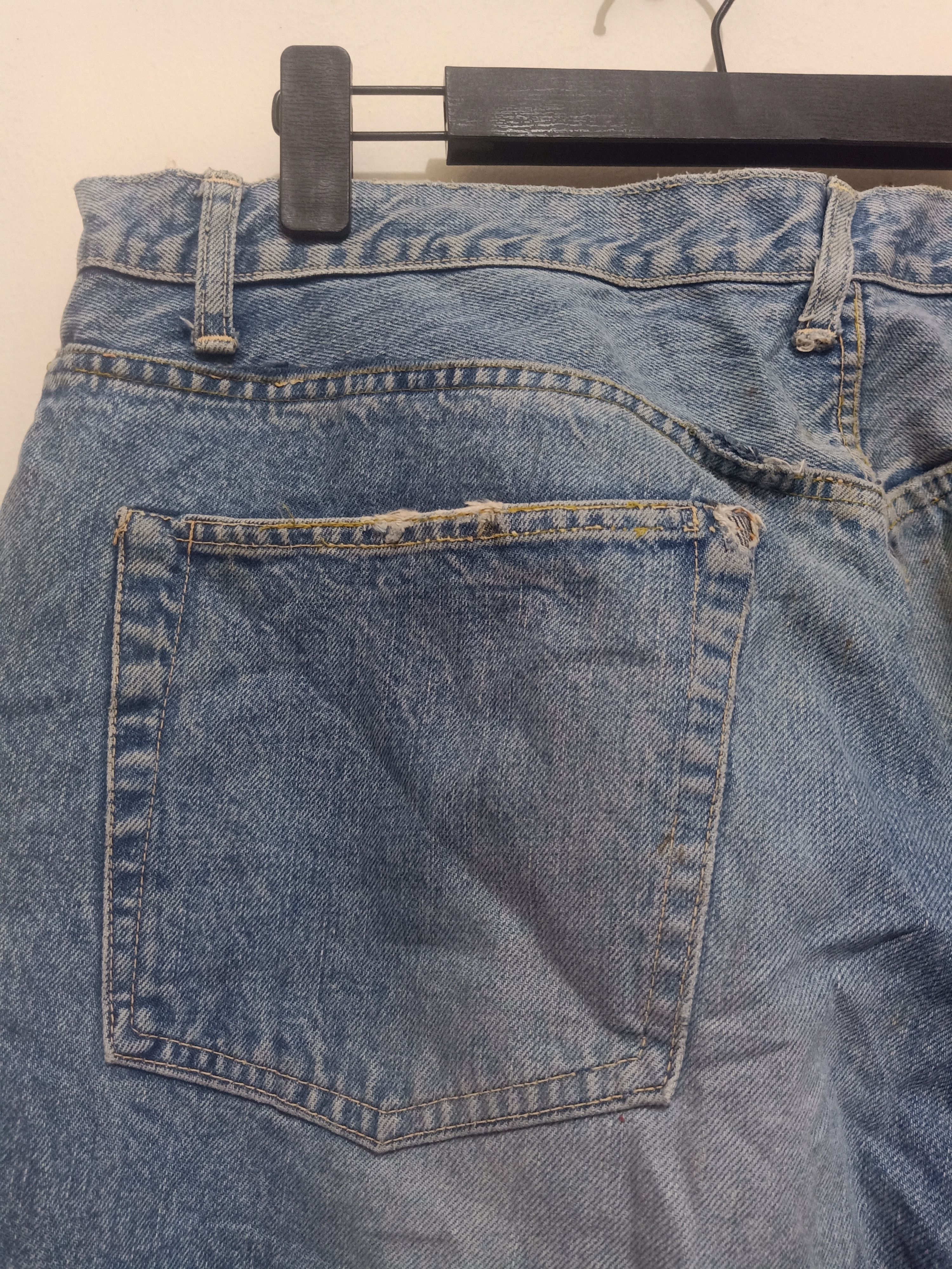 Fat Tokyo Vtg Baggy Fat Tokyo Japan Selvedge Denim Distressed Jeans Size US 35 - 11 Thumbnail