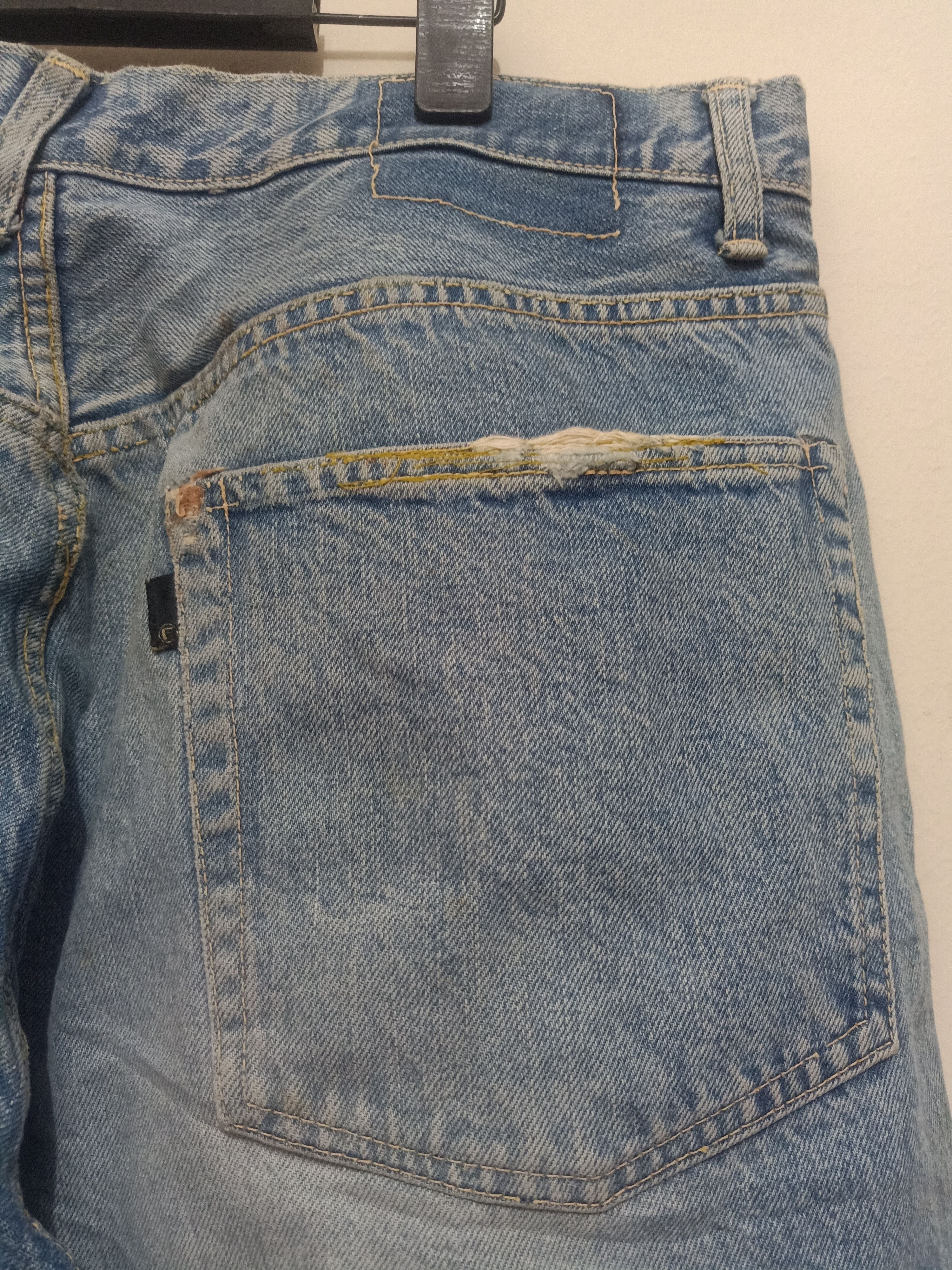 Fat Tokyo Vtg Baggy Fat Tokyo Japan Selvedge Denim Distressed Jeans Size US 35 - 9 Thumbnail