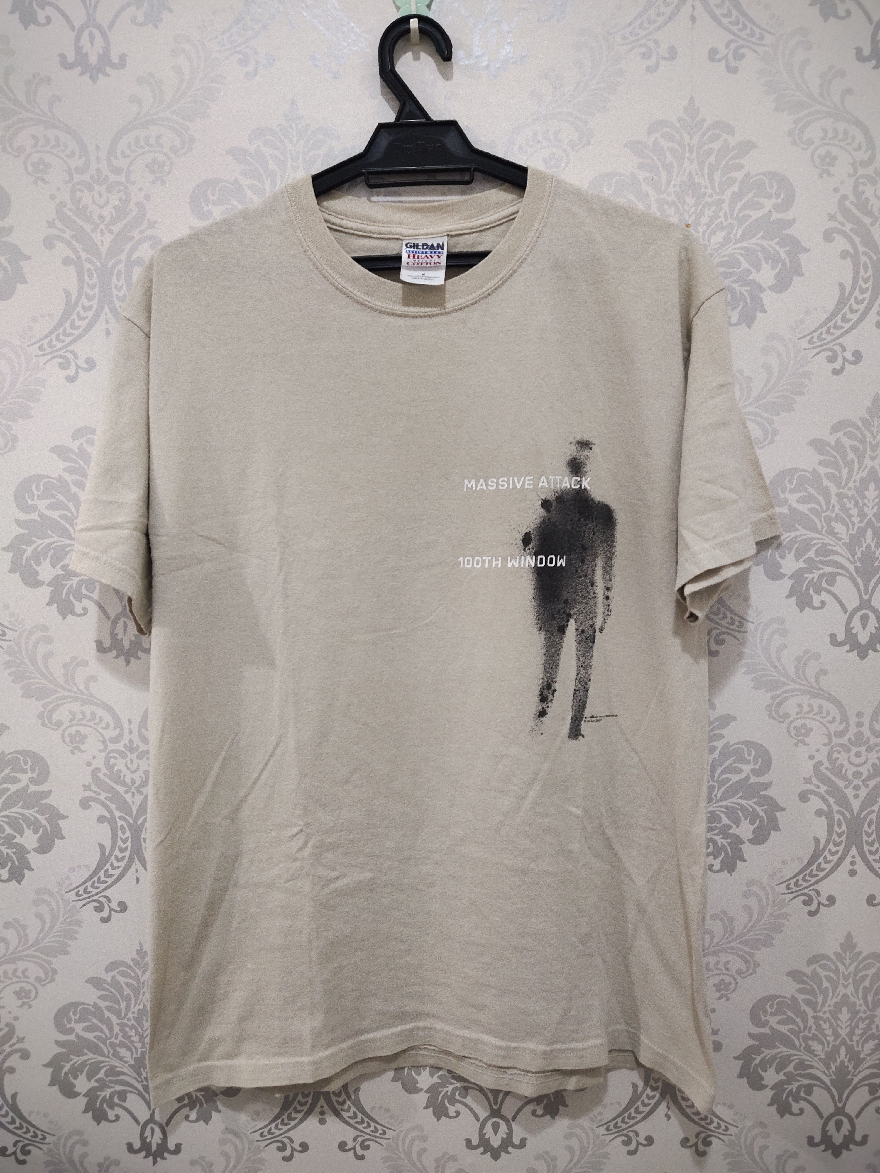 Band Tees × Vintage Vintage early 2000 Masive Attack 100TH Window 