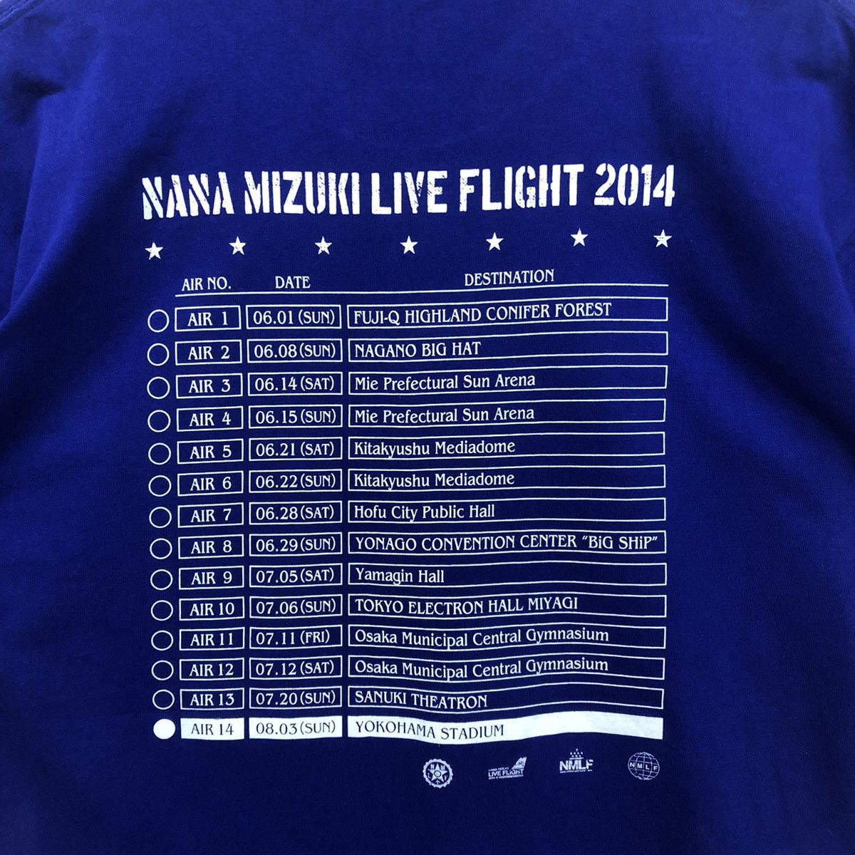 Band Tees Nana Mizuki Japanese Singer Tour Tshirt Size US L / EU 52-54 / 3 - 4 Thumbnail