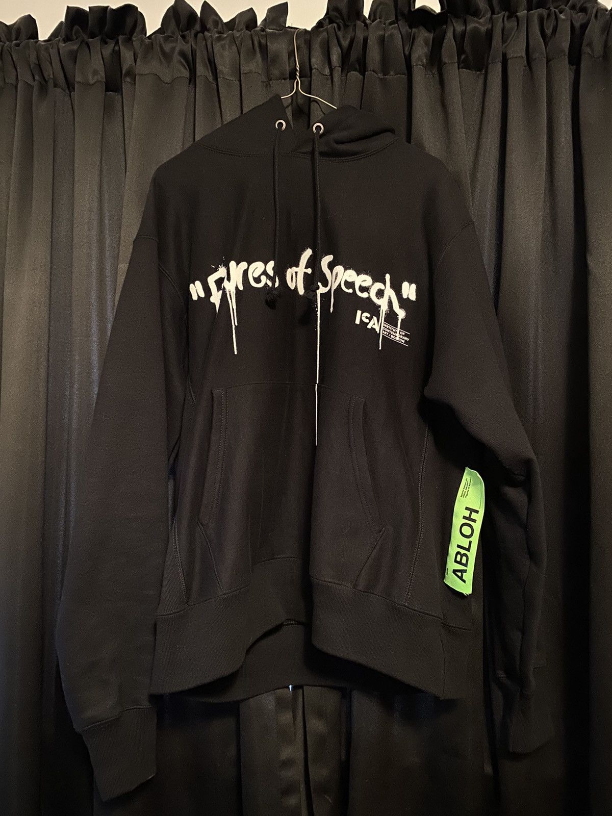 Shop Off-White OFF-WHITE Virgil Abloh ICA Grim Reaper Hoodie by