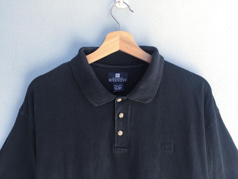 Givenchy Rare Givenchy Black Polo Embroidered Logo | Grailed