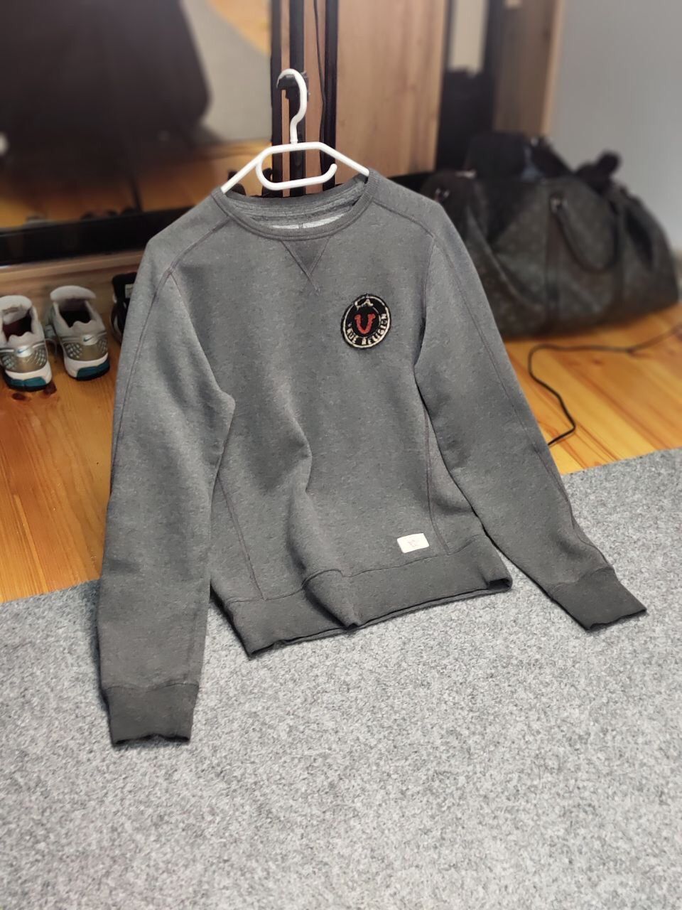 True Religion Vintage True Religion Logo Crewneck Blank Gray Sweatshirt Size US S / EU 44-46 / 1 - 19 Thumbnail
