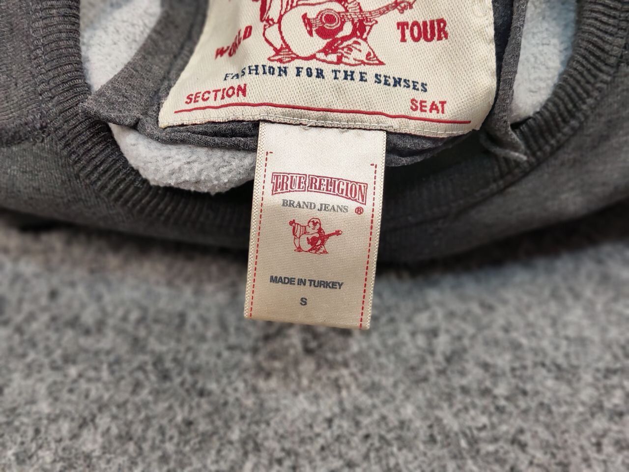 True Religion Vintage True Religion Logo Crewneck Blank Gray Sweatshirt Size US S / EU 44-46 / 1 - 17 Thumbnail