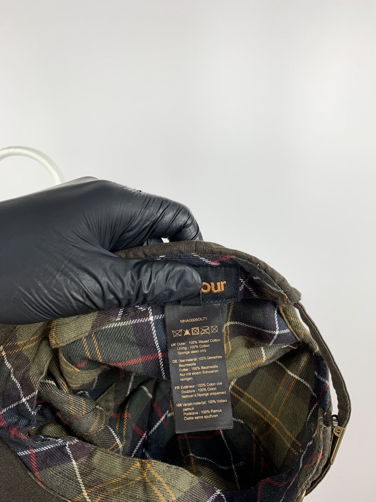 Barbour Barbour Waxed Cotton Olive Khaki Cap Size ONE SIZE - 16 Thumbnail
