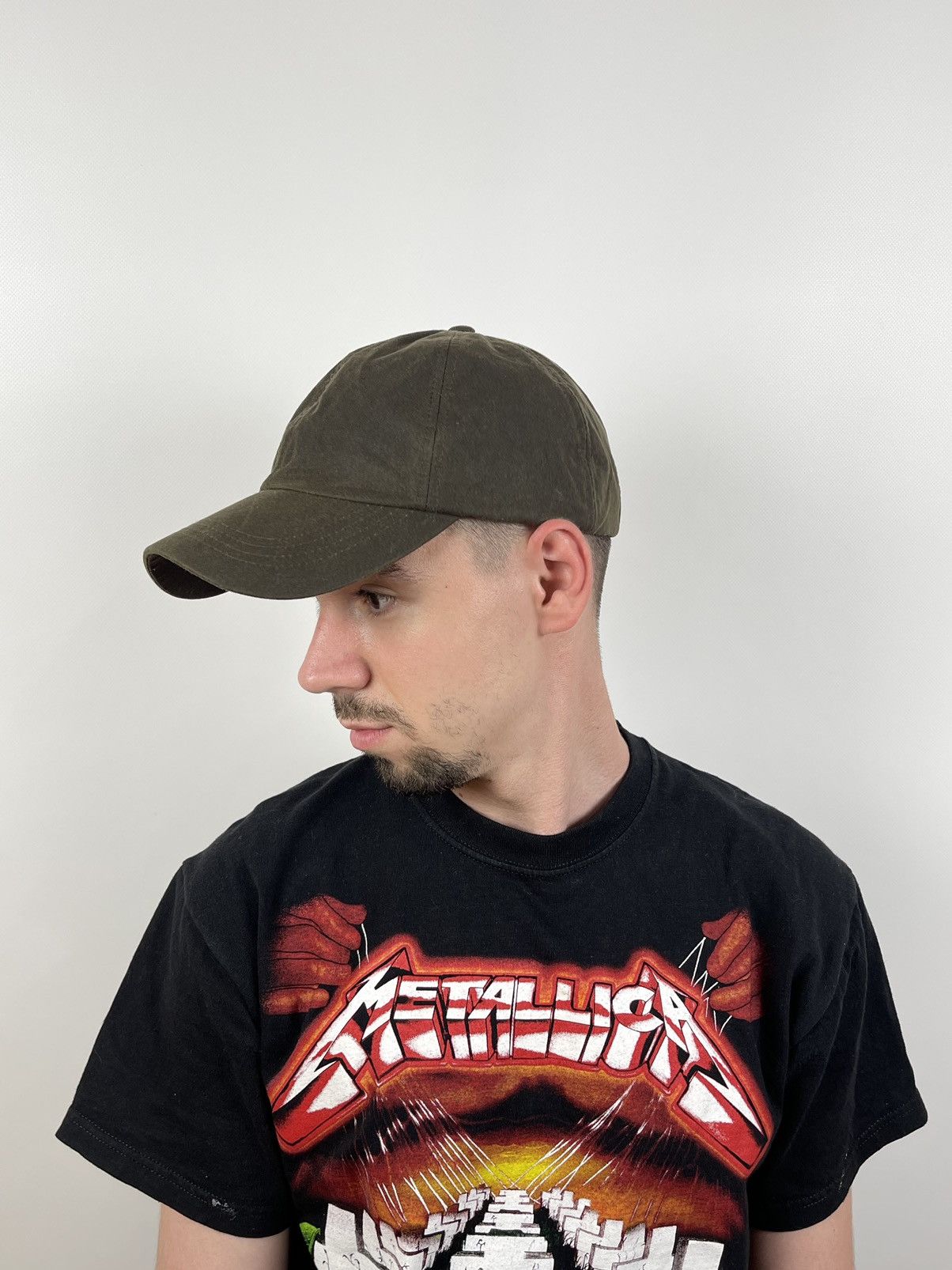 Barbour Barbour Waxed Cotton Olive Khaki Cap Size ONE SIZE - 4 Thumbnail