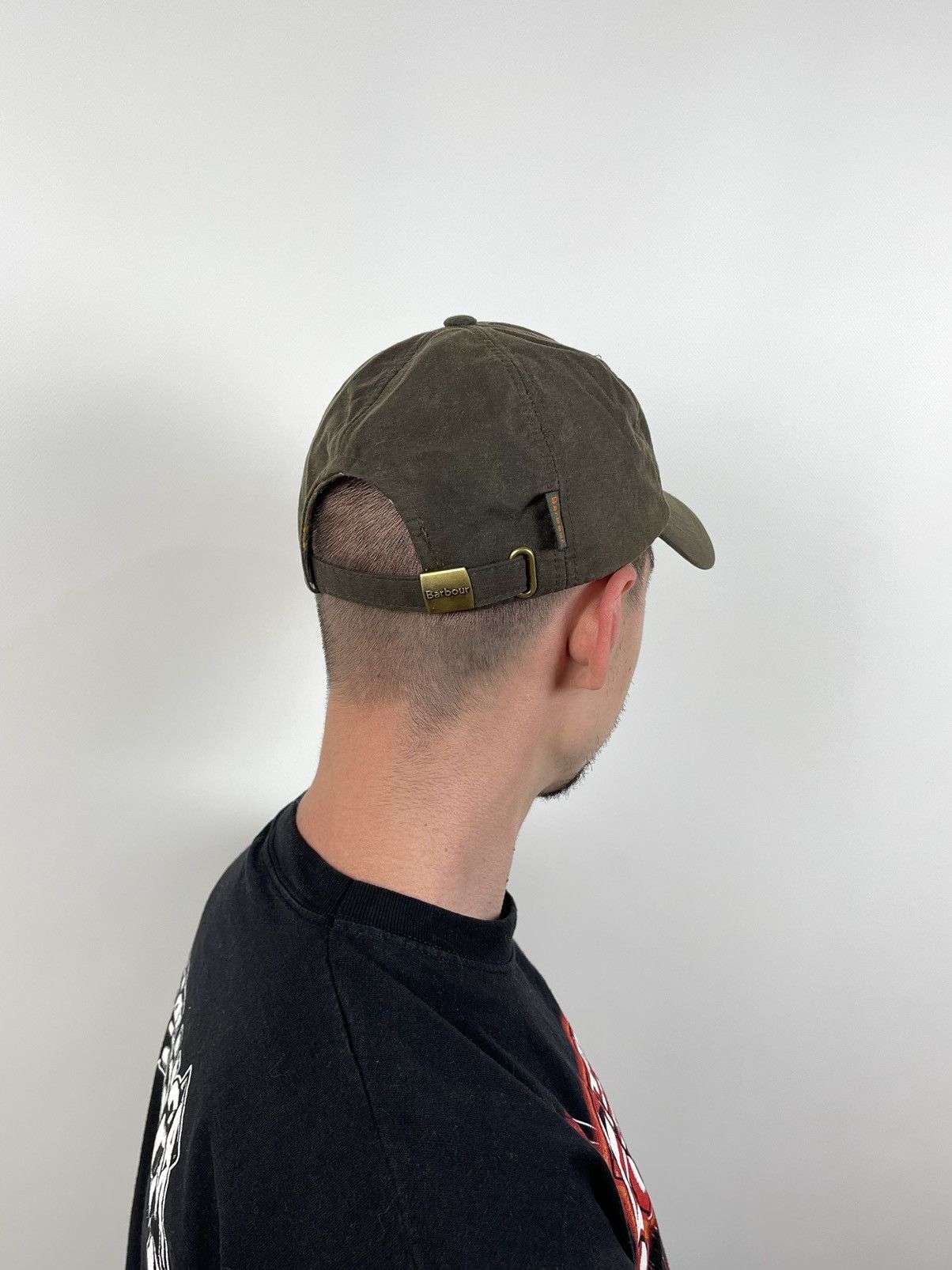 Barbour Barbour Waxed Cotton Olive Khaki Cap Size ONE SIZE - 2 Thumbnail