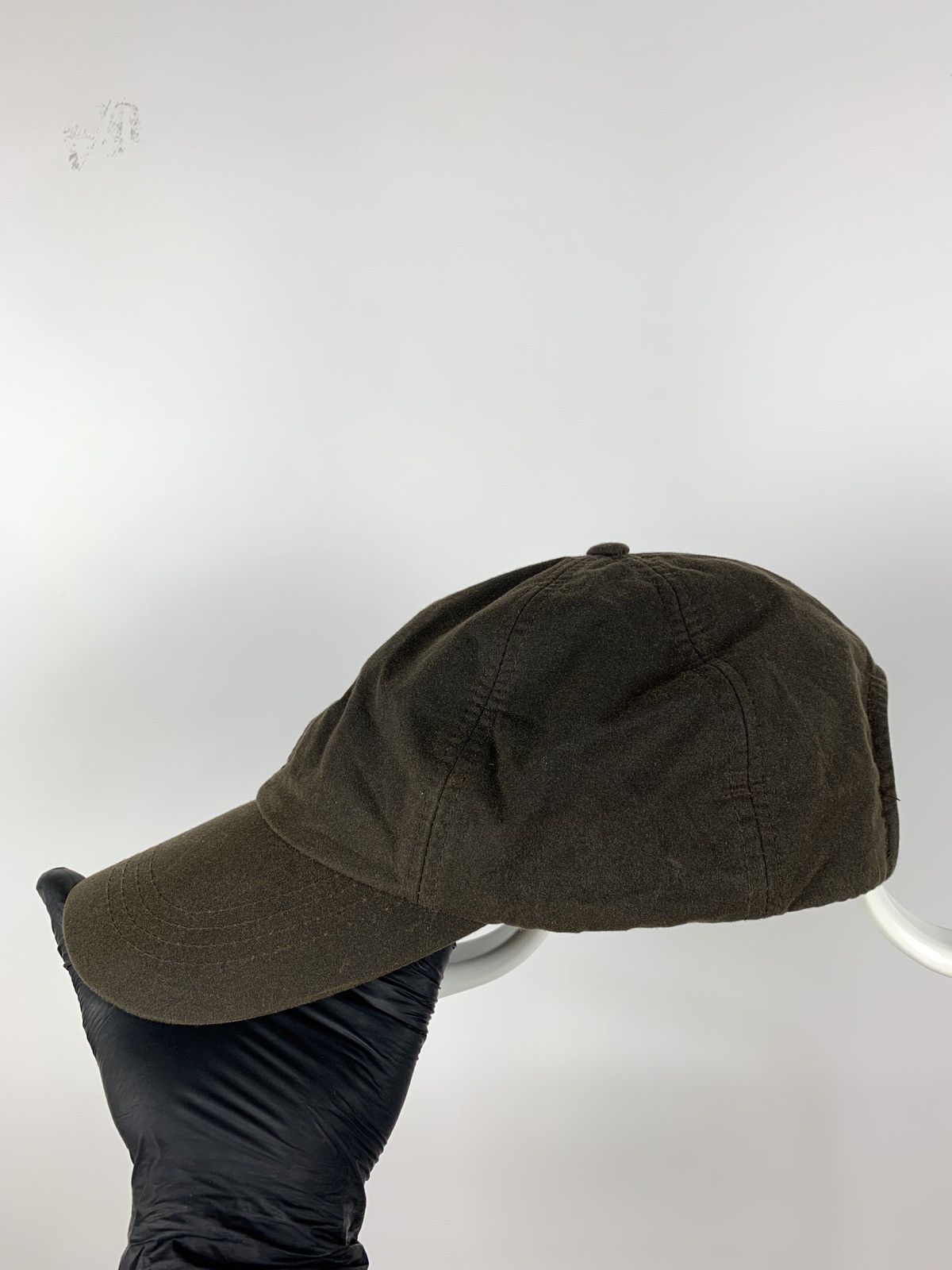 Barbour Barbour Waxed Cotton Olive Khaki Cap Size ONE SIZE - 11 Thumbnail