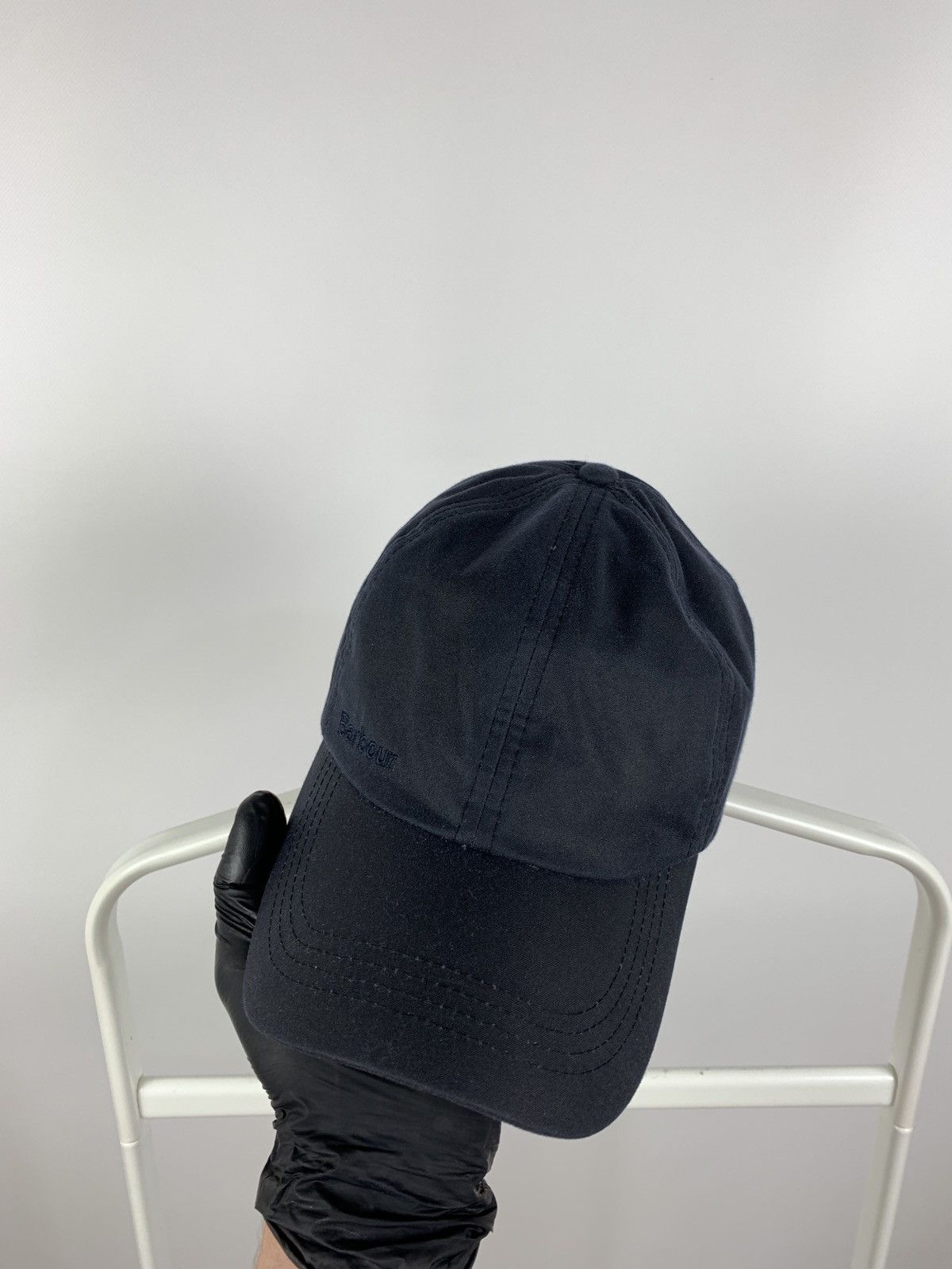 Barbour Barbour Waxed Cotton Navy Blue Cap Size ONE SIZE - 7 Thumbnail