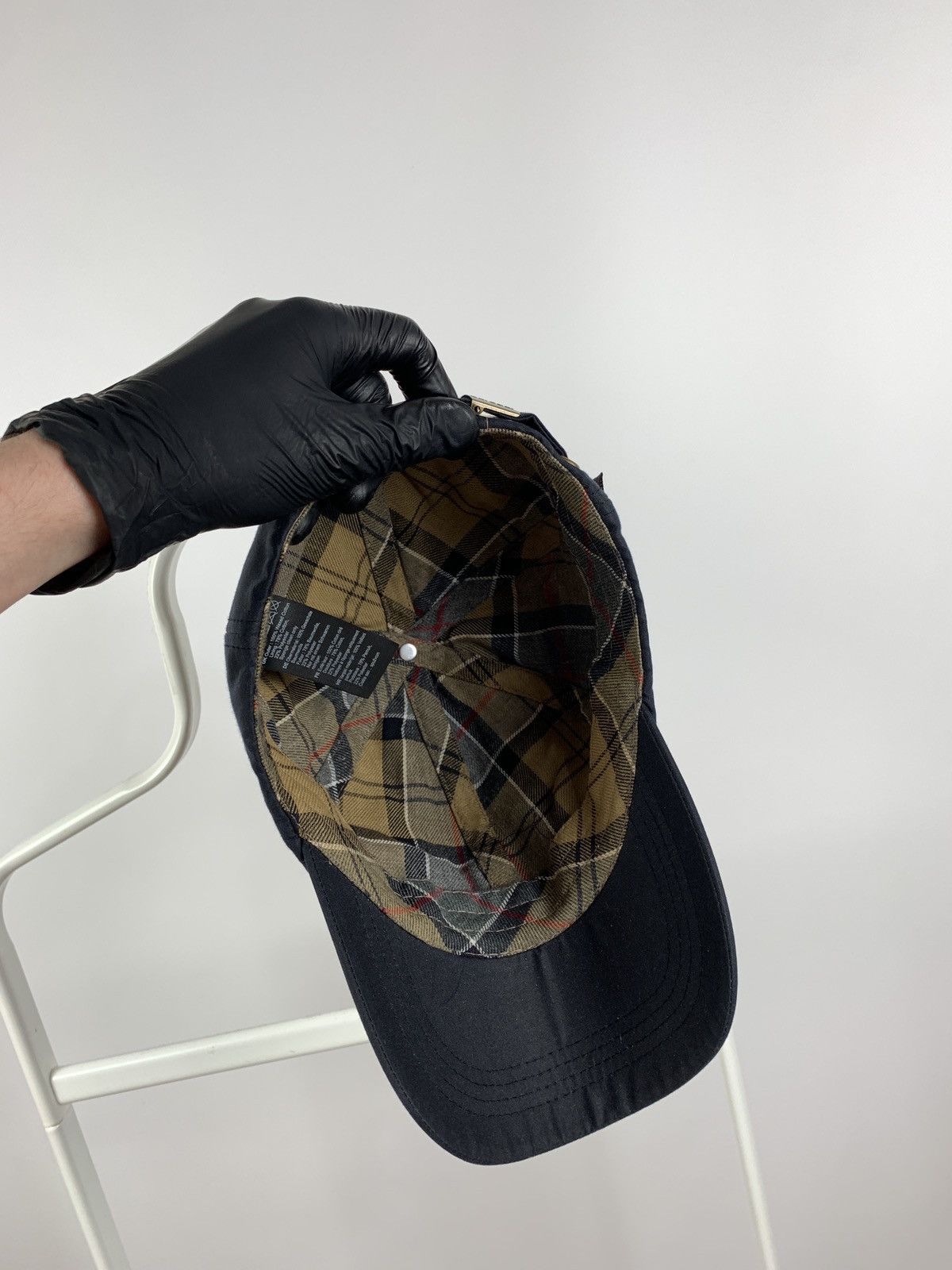 Barbour Barbour Waxed Cotton Navy Blue Cap Size ONE SIZE - 15 Thumbnail