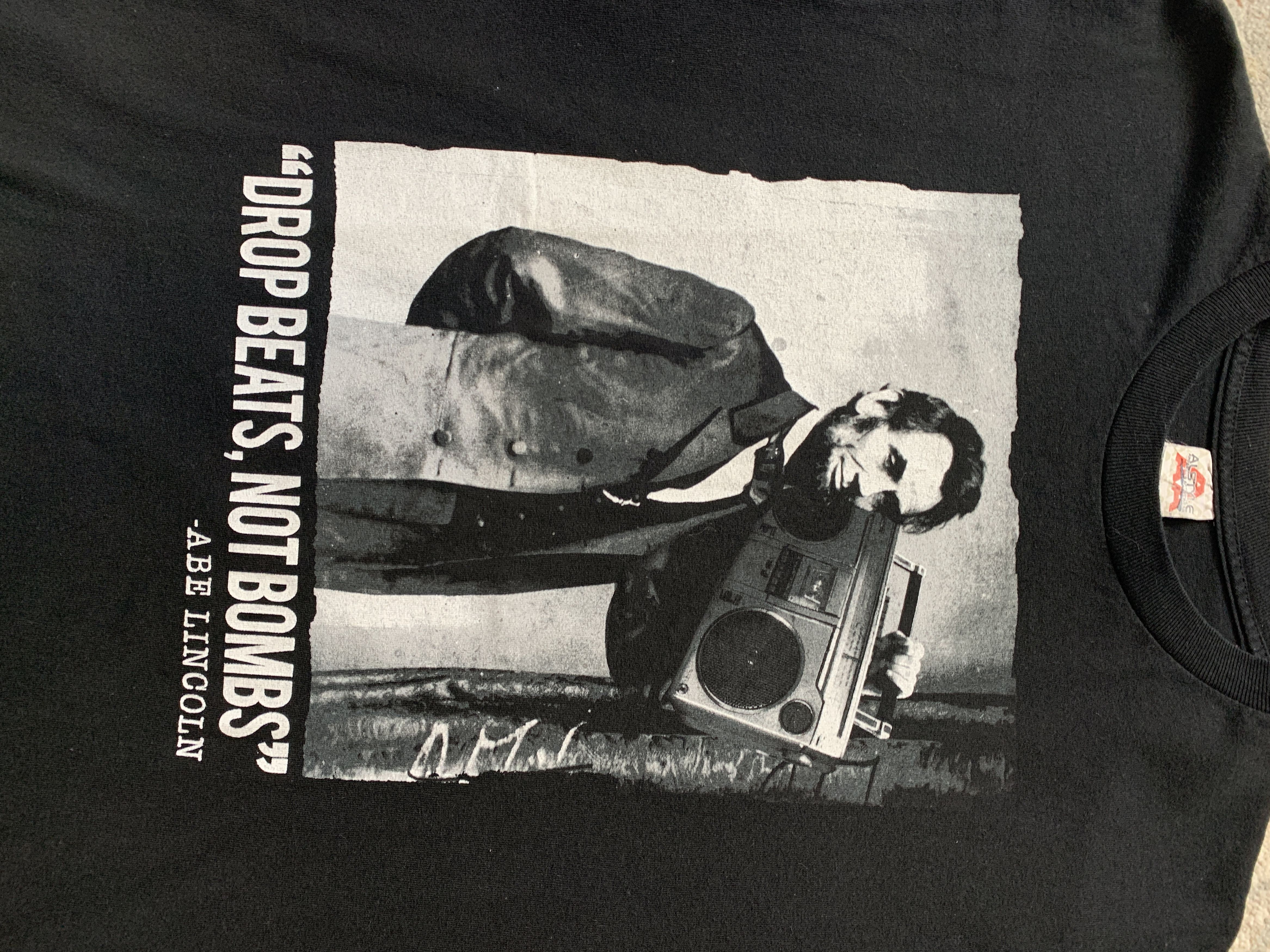 Other Drop Beats, Not Bombs Abe Lincoln T-Shirt Size US M / EU 48-50 / 2 - 3 Thumbnail