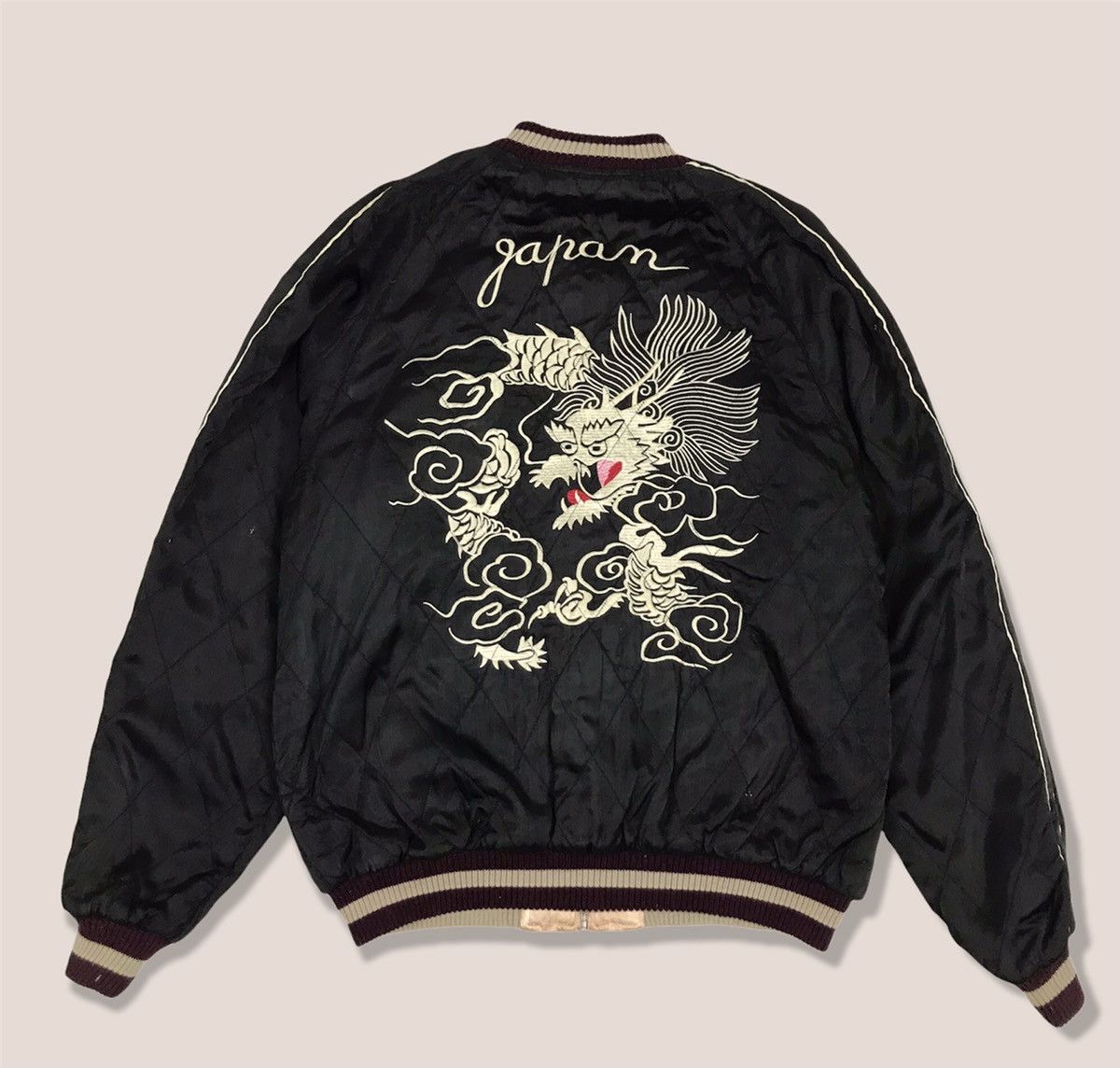 Vintage Vintage Japanese Souvenir Sukajan Rayon Reversible Jacket Size US L / EU 52-54 / 3 - 2 Thumbnail