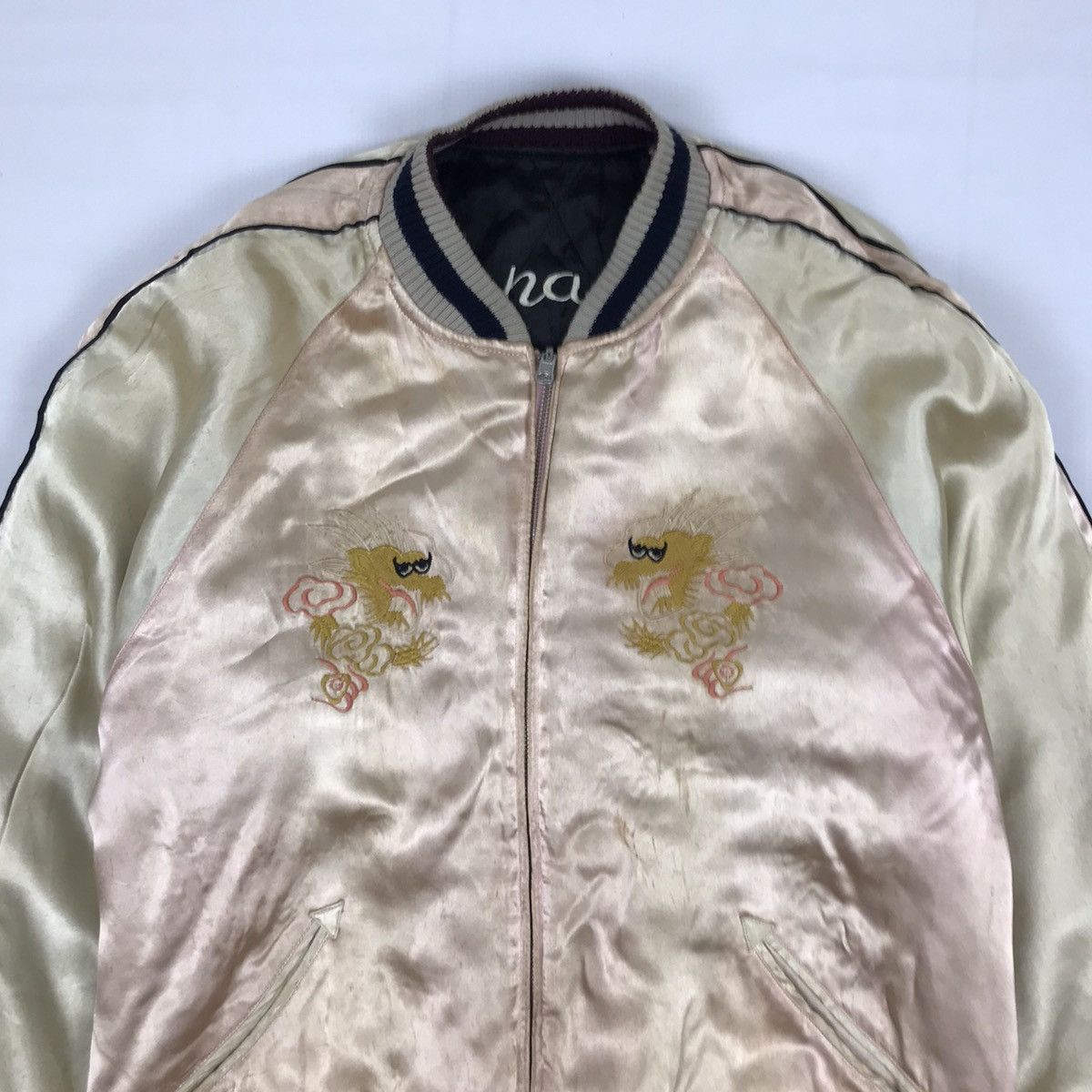 Vintage Vintage Japanese Souvenir Sukajan Rayon Reversible Jacket Size US L / EU 52-54 / 3 - 11 Thumbnail