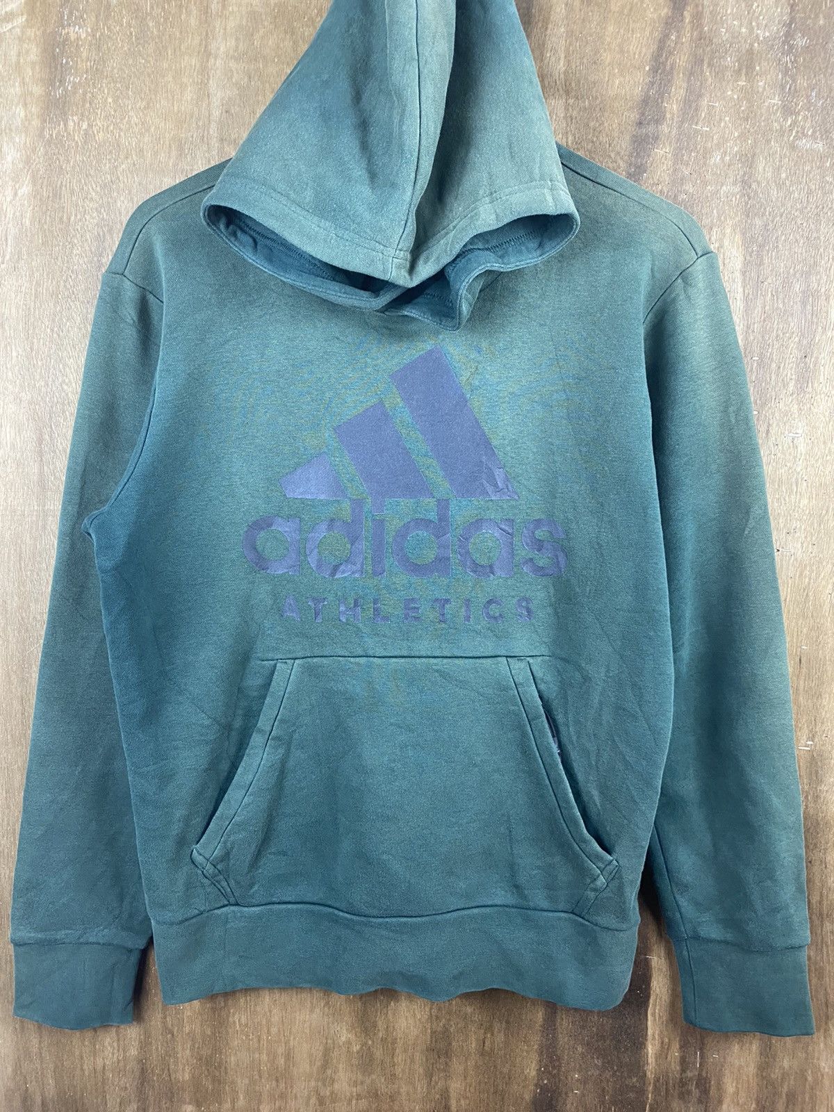 Adidas × Faded Glory Adidas faded big logo sweatshirt Hoodies #Z049 Size US M / EU 48-50 / 2 - 2 Thumbnail