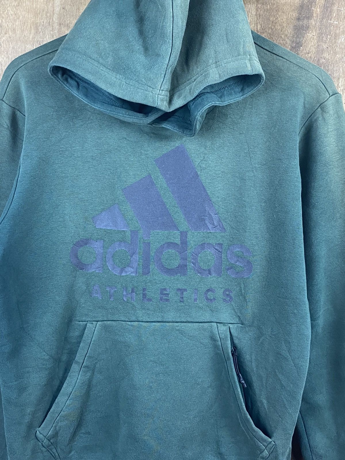 Adidas × Faded Glory Adidas faded big logo sweatshirt Hoodies #Z049 Size US M / EU 48-50 / 2 - 6 Thumbnail