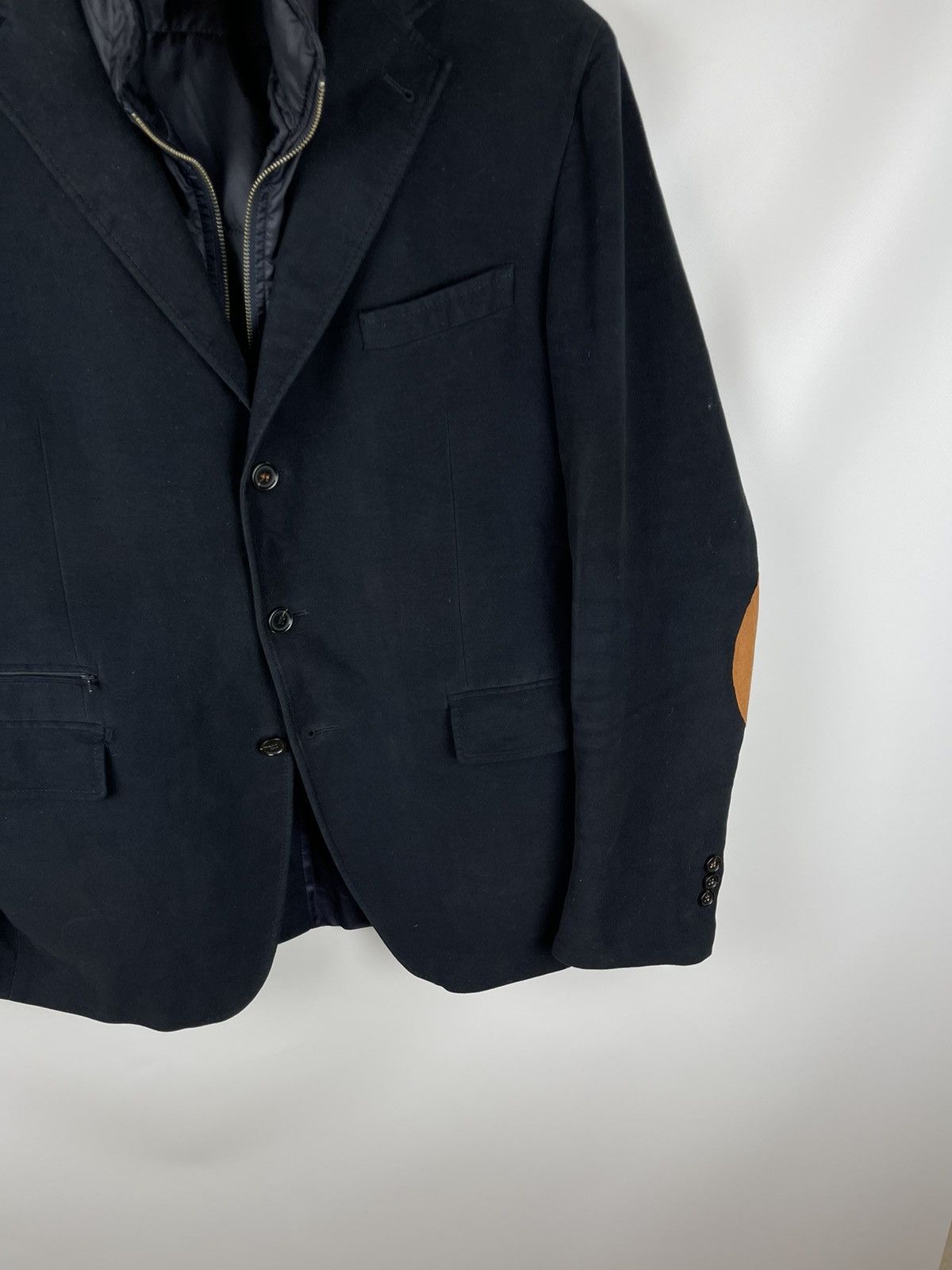 Paoloni Paoloni black blazer jacket with vest lining Size 46R - 8 Thumbnail