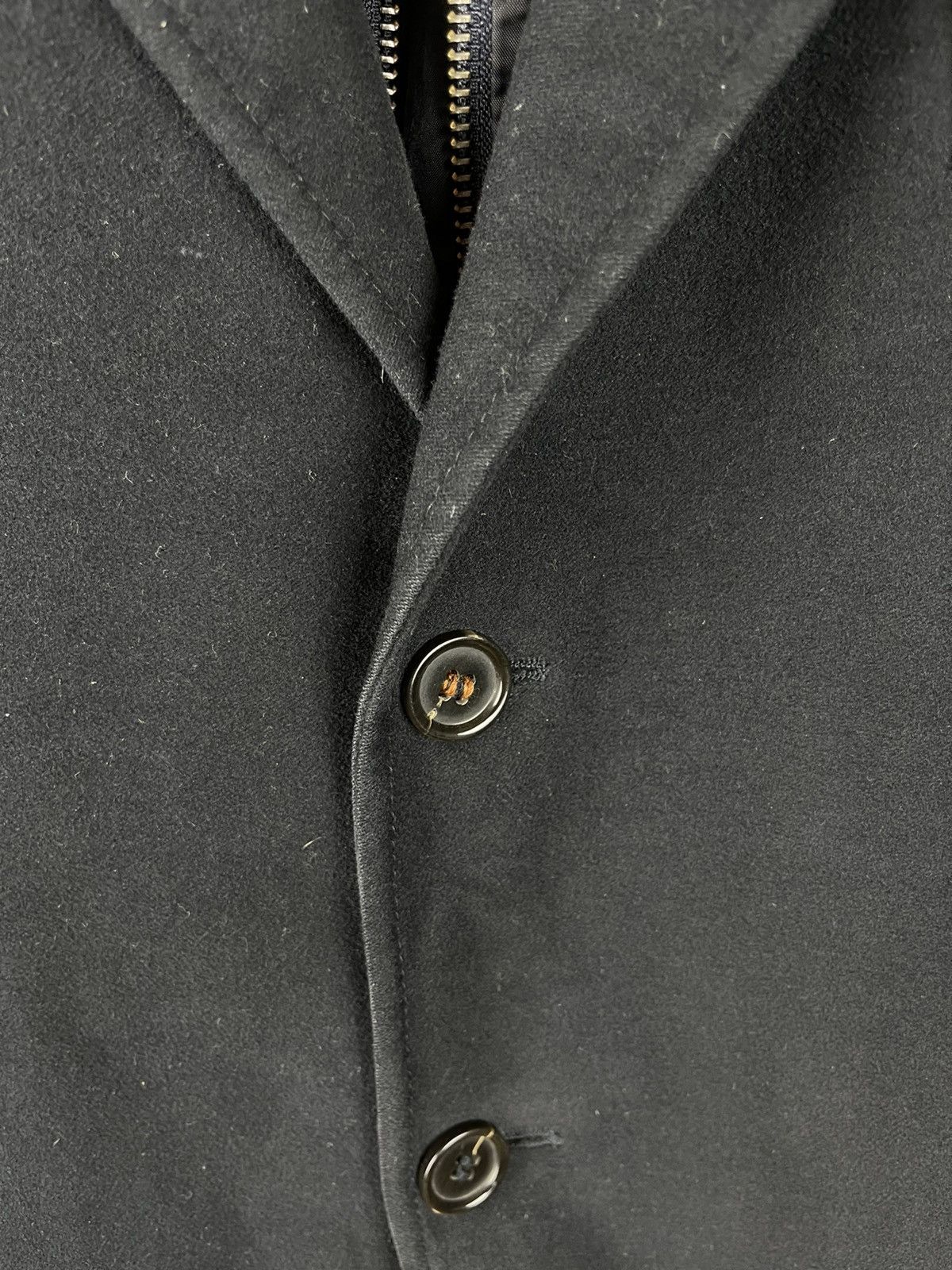 Paoloni Paoloni black blazer jacket with vest lining Size 46R - 12 Thumbnail