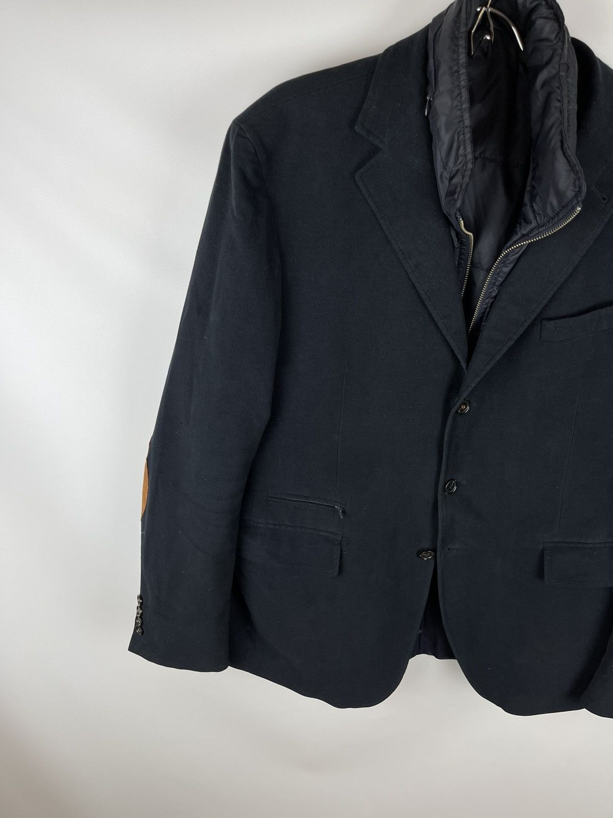 Paoloni Paoloni black blazer jacket with vest lining Size 46R - 9 Thumbnail