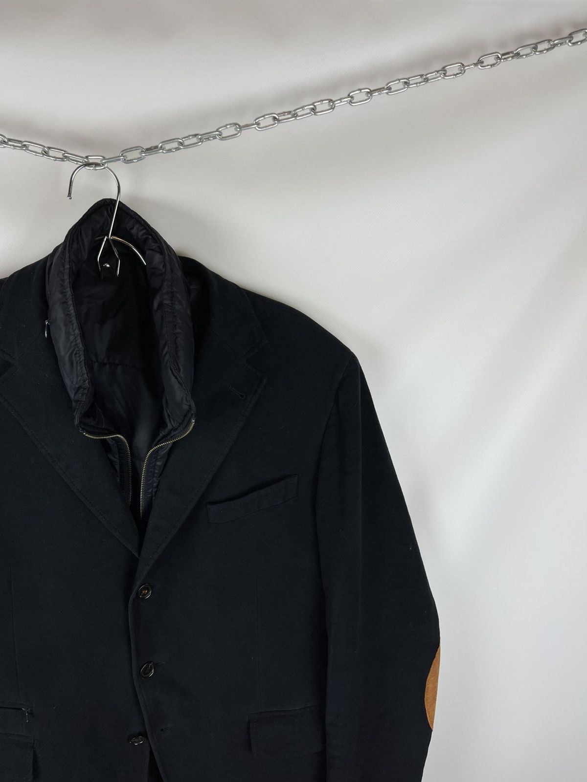 Paoloni Paoloni black blazer jacket with vest lining Size 46R - 7 Thumbnail