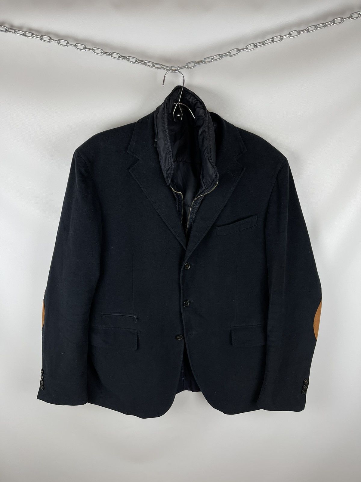Paoloni Paoloni black blazer jacket with vest lining Size 46R - 11 Thumbnail