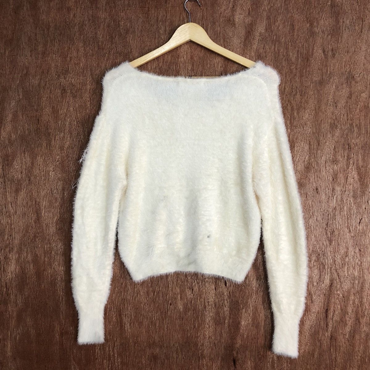 Homespun Knitwear GRL Cream Mohair Knitwear #0427 Size US S / EU 44-46 / 1 - 13 Thumbnail