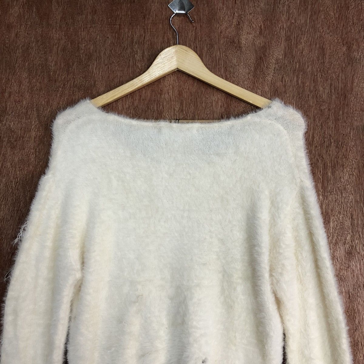Homespun Knitwear GRL Cream Mohair Knitwear #0427 Size US S / EU 44-46 / 1 - 12 Thumbnail