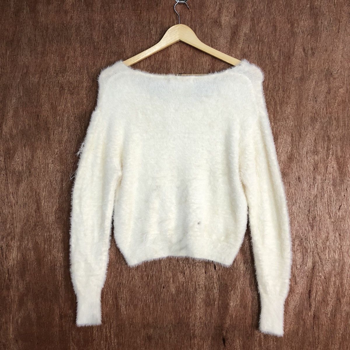 Homespun Knitwear GRL Cream Mohair Knitwear #0427 Size US S / EU 44-46 / 1 - 11 Thumbnail