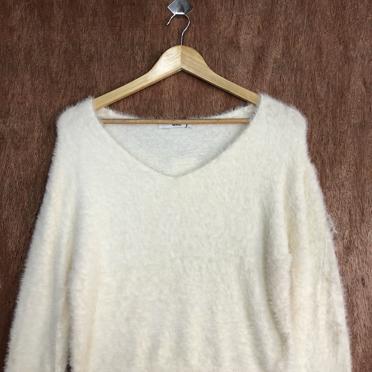 Homespun Knitwear GRL Cream Mohair Knitwear #0427 Size US S / EU 44-46 / 1 - 2 Thumbnail