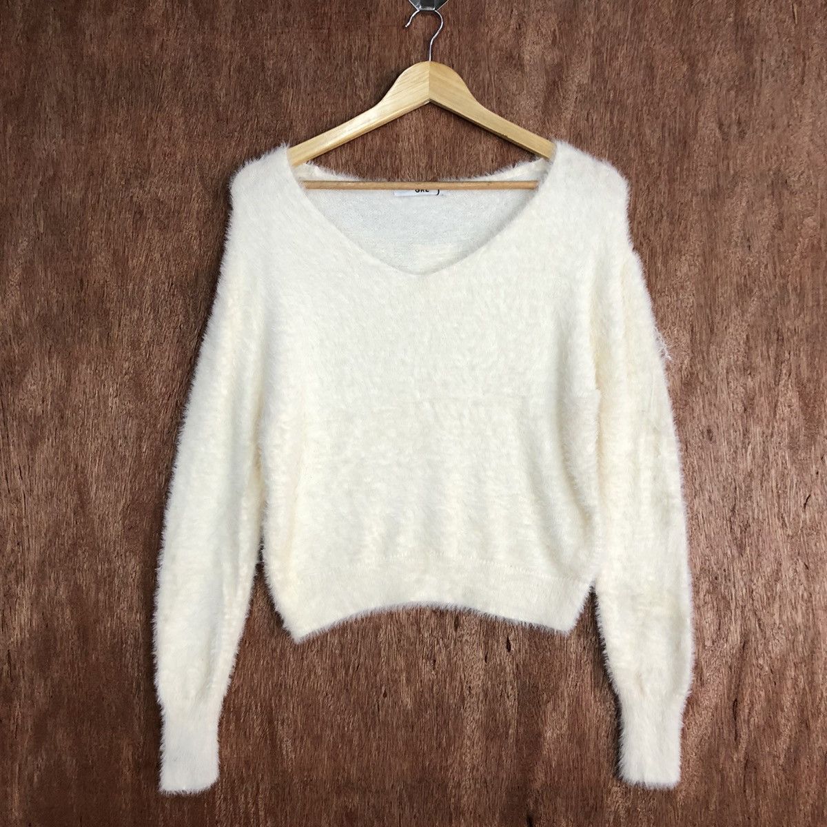 Homespun Knitwear GRL Cream Mohair Knitwear #0427 Size US S / EU 44-46 / 1 - 3 Thumbnail