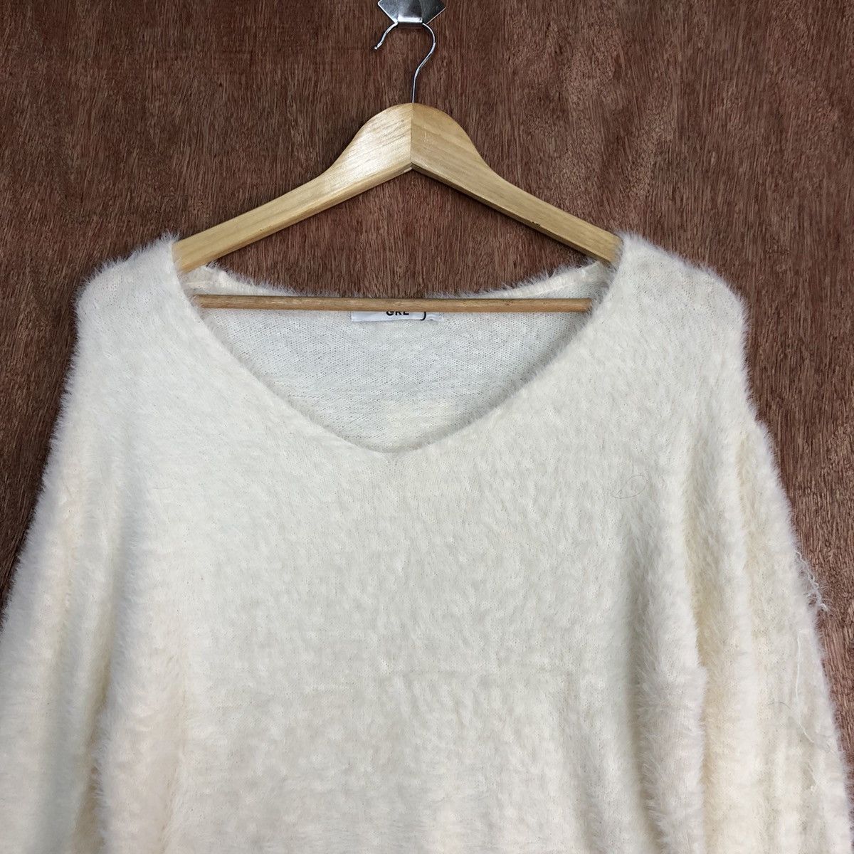 Homespun Knitwear GRL Cream Mohair Knitwear #0427 Size US S / EU 44-46 / 1 - 9 Thumbnail