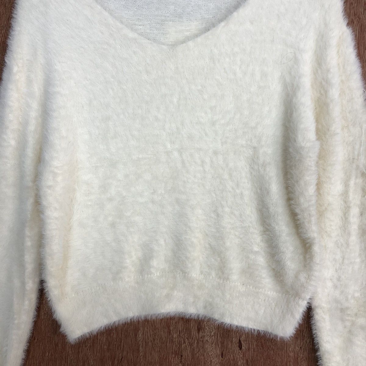 Homespun Knitwear GRL Cream Mohair Knitwear #0427 Size US S / EU 44-46 / 1 - 8 Thumbnail
