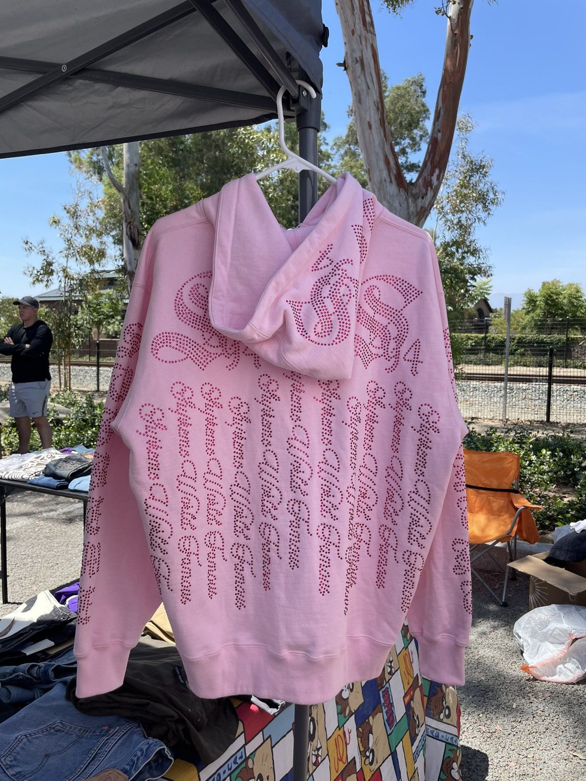 Supreme SUPREME RHINESTONE ZIP UP HOODED SWEATSHIRT | Grailed