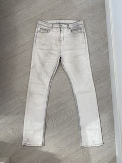 Healthdesign?  Detroit Cut Grey waxed slim fit jeans Detroit cut