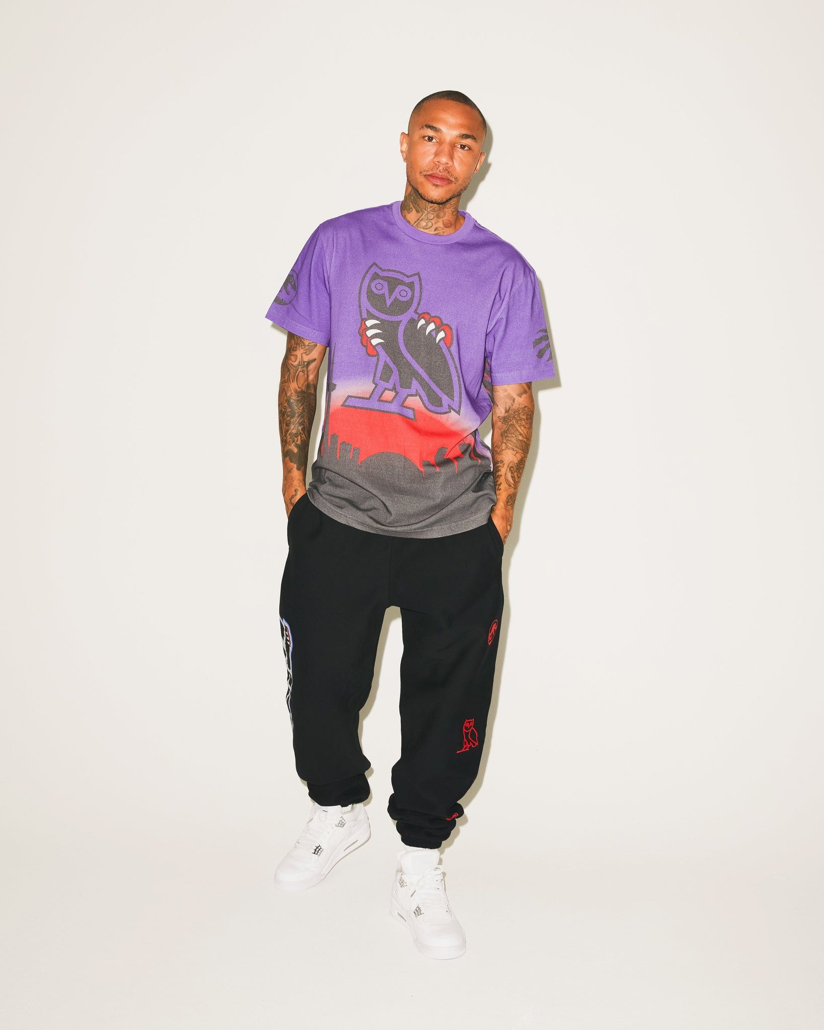 NBA 🦖🦉OVO X NBA X JURASSIC PARK SKYLINE OG OWL T-SHIRT TEE Size US L / EU 52-54 / 3 - 3 Thumbnail