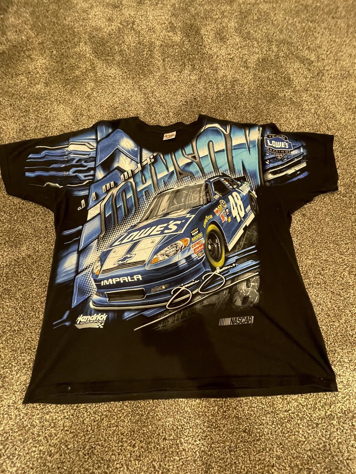 NASCAR × Vintage 2012 Jimmie Johnson Nascar AOP Size US XXL / EU 58 / 5 - 1 Thumbnail
