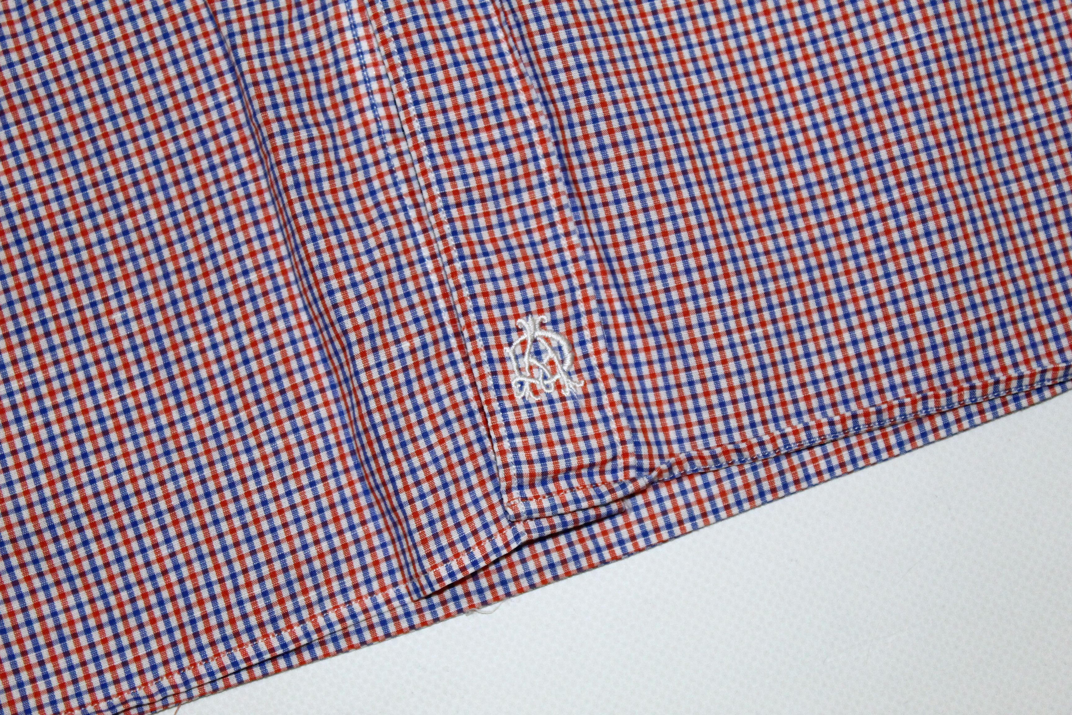 Alfred Dunhill Dunhill Engineered Fit Checkered Linen Blend Casual Shirt Size US L / EU 52-54 / 3 - 6 Thumbnail