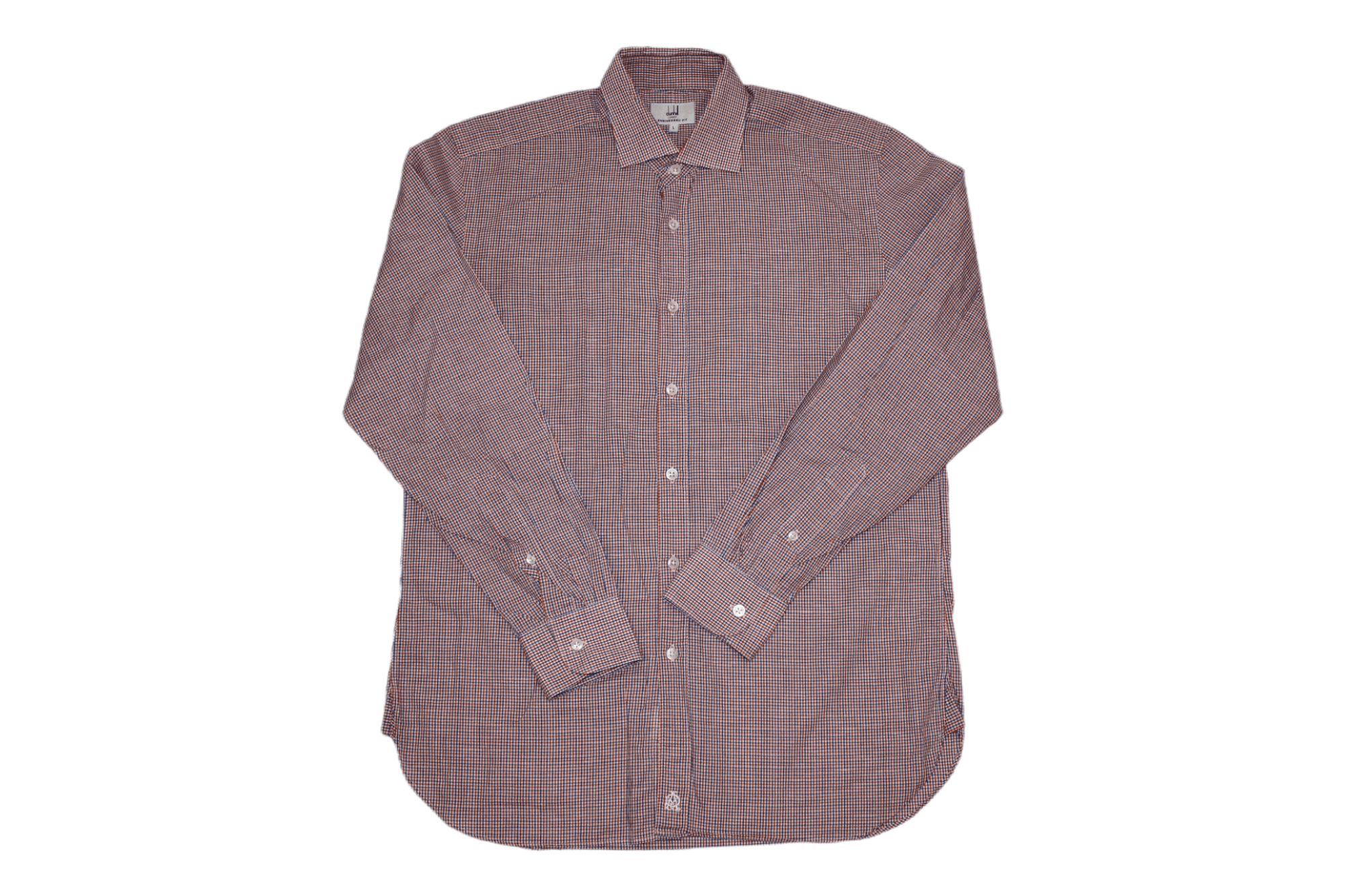 Alfred Dunhill Dunhill Engineered Fit Checkered Linen Blend Casual Shirt Size US L / EU 52-54 / 3 - 1 Thumbnail