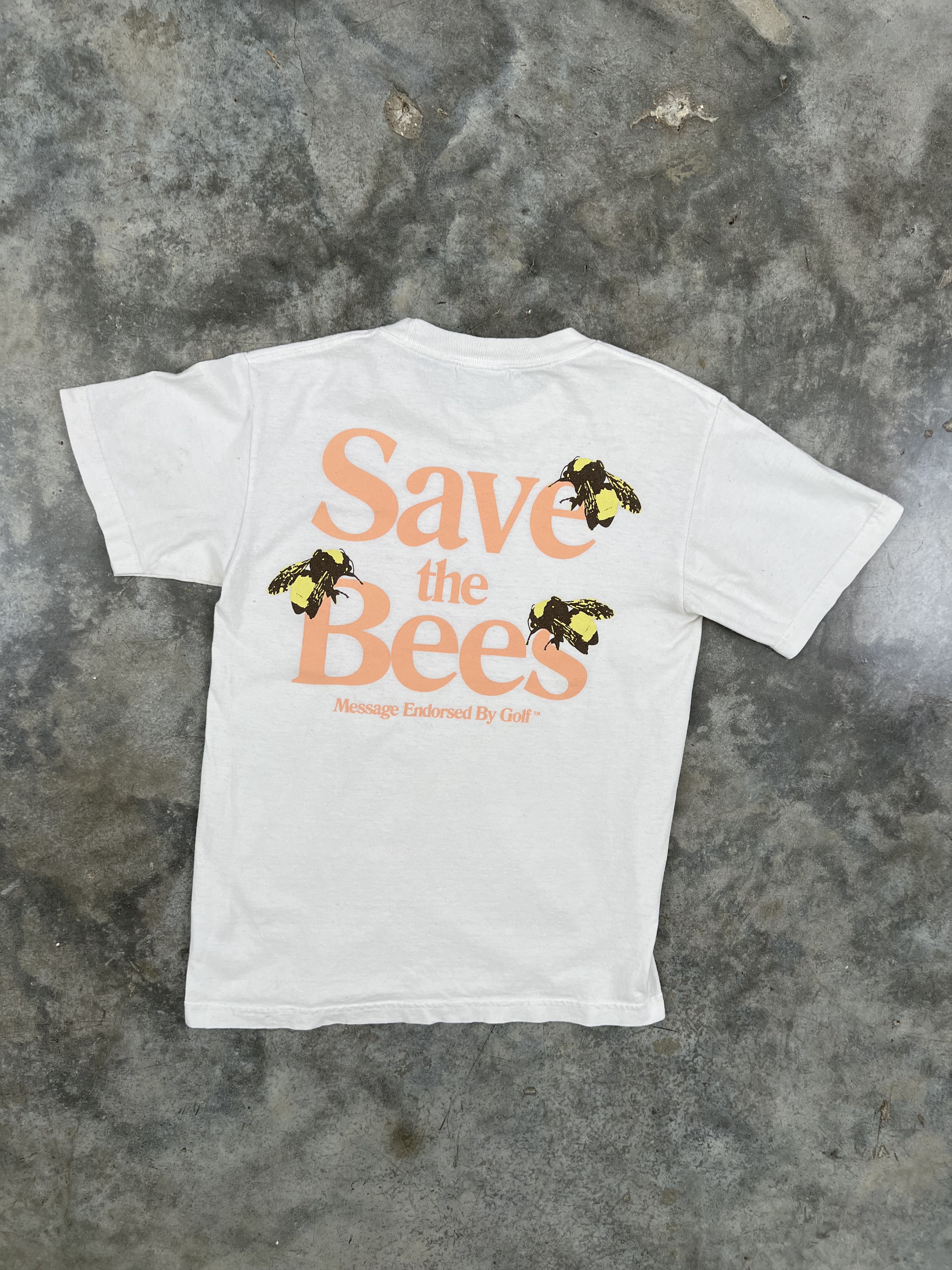 Golf Wang Golf Wang Save The Bees Logo Tee White Small ❄️ Tyler