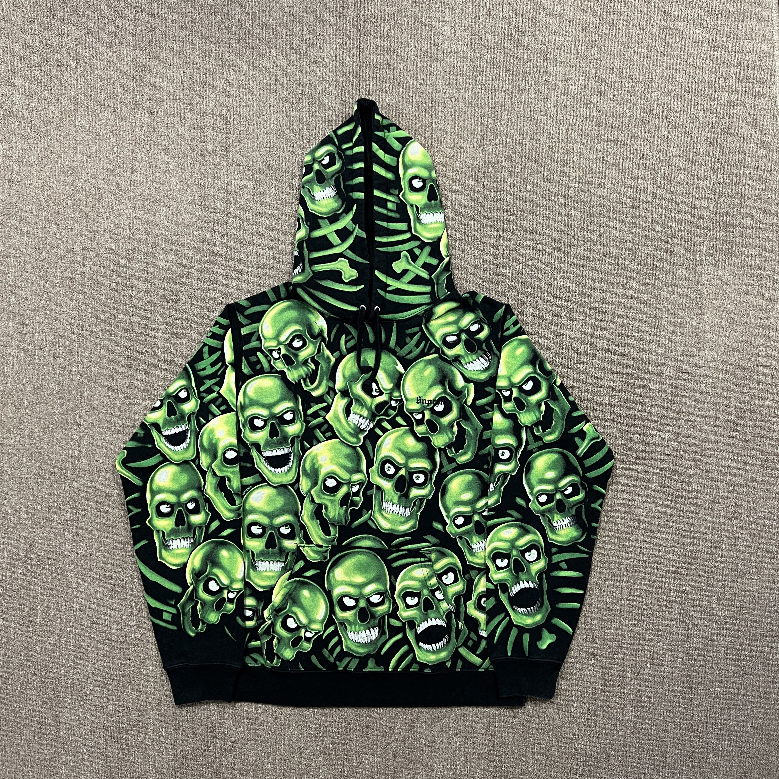 Liquid blue 2024 skull pile hoodie