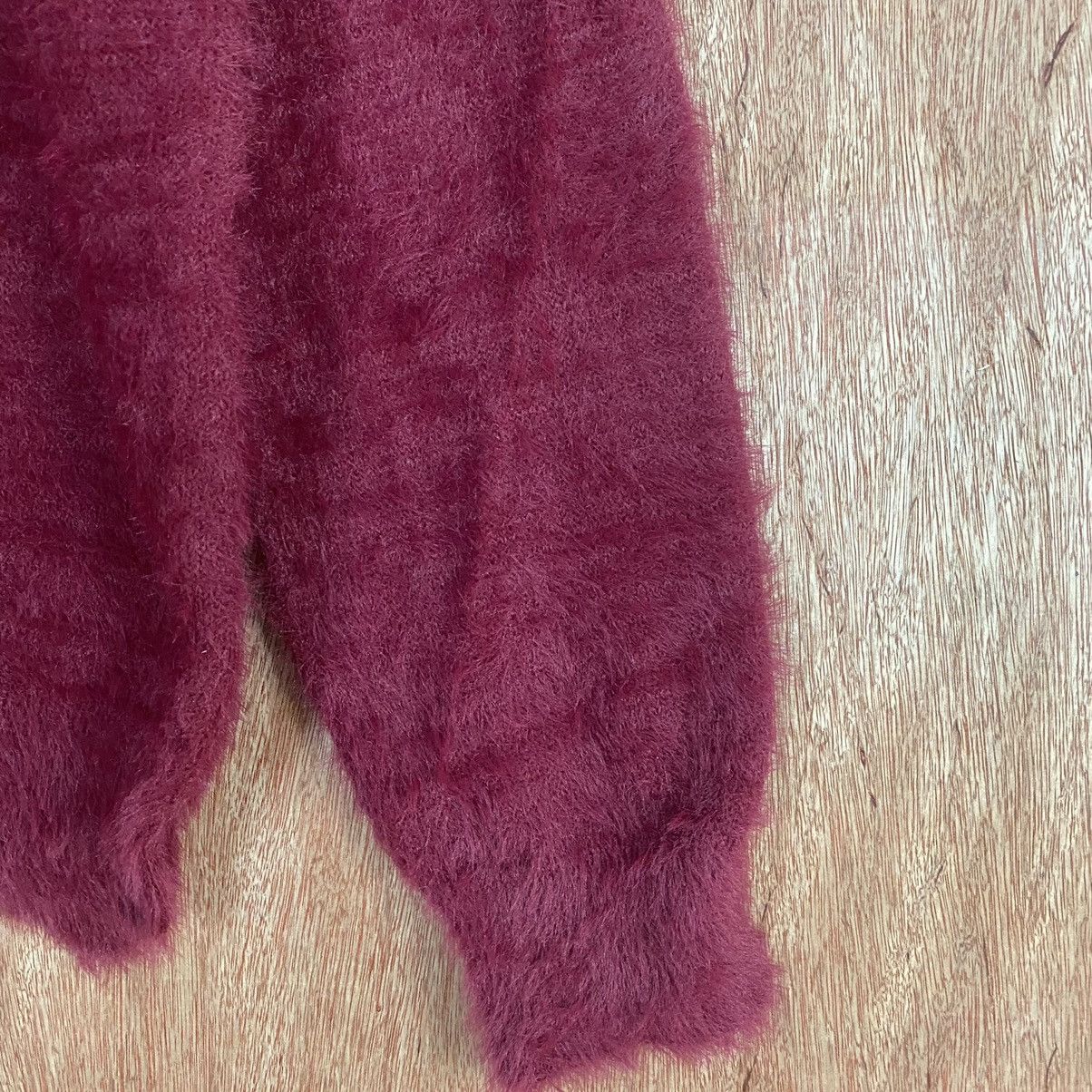 Homespun Knitwear Japanese Brand Red Mohair Shag Shaggy Knitwear Size US L / EU 52-54 / 3 - 4 Thumbnail