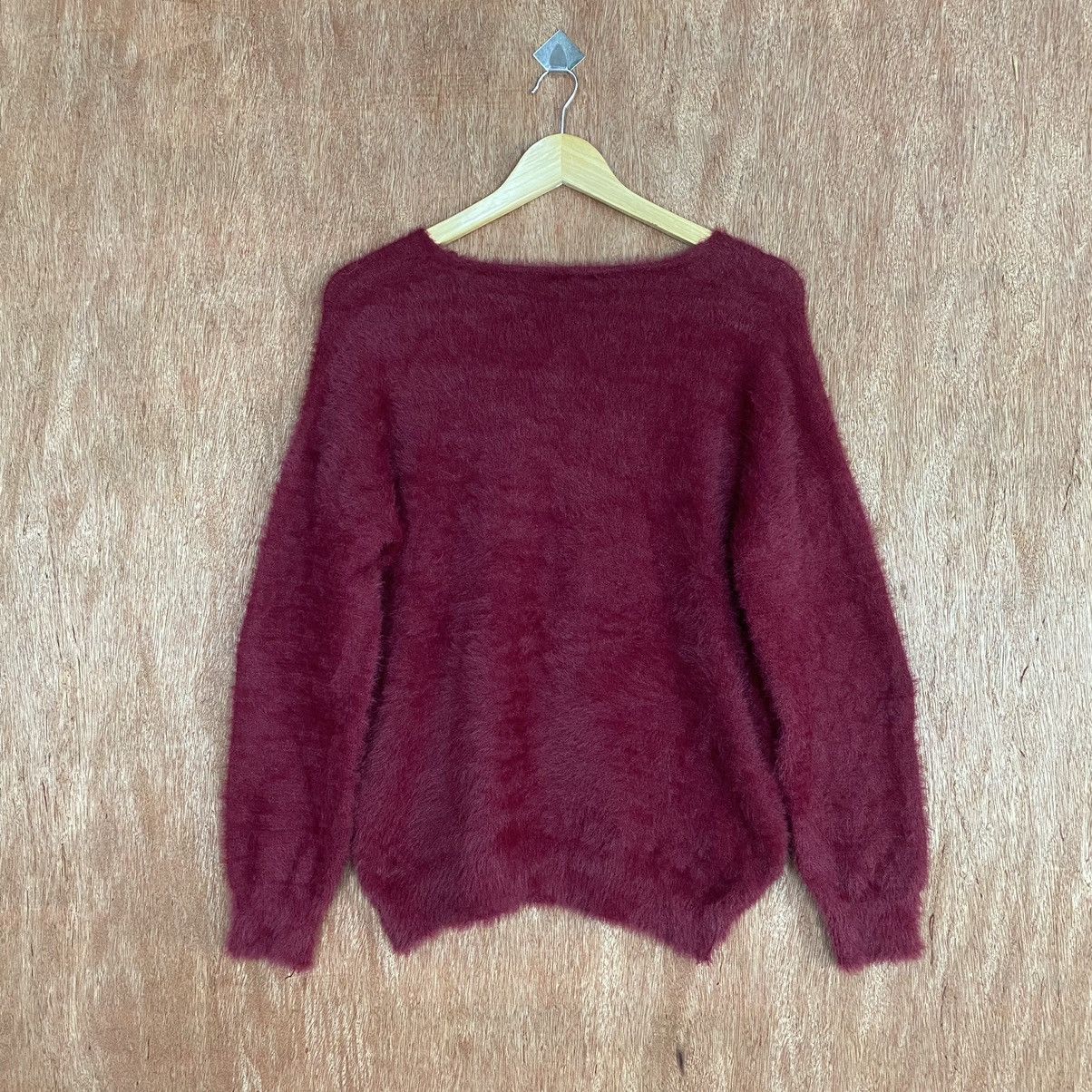 Homespun Knitwear Japanese Brand Red Mohair Shag Shaggy Knitwear Size US L / EU 52-54 / 3 - 11 Thumbnail