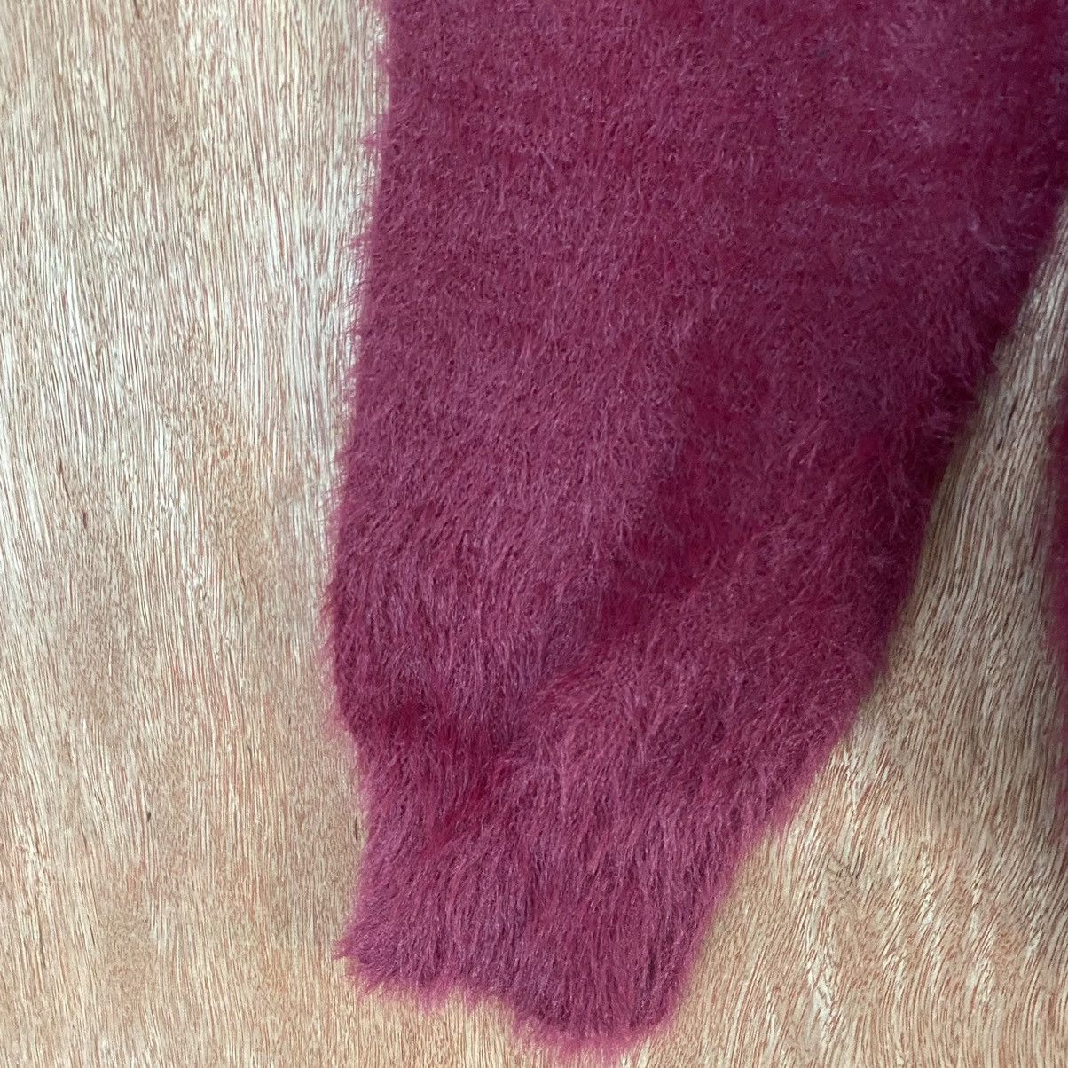 Homespun Knitwear Japanese Brand Red Mohair Shag Shaggy Knitwear Size US L / EU 52-54 / 3 - 6 Thumbnail