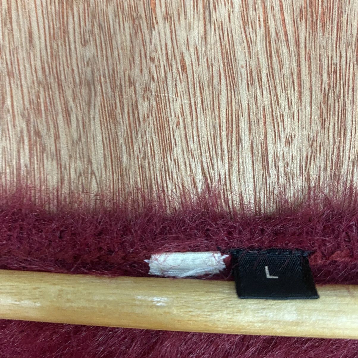 Homespun Knitwear Japanese Brand Red Mohair Shag Shaggy Knitwear Size US L / EU 52-54 / 3 - 10 Thumbnail