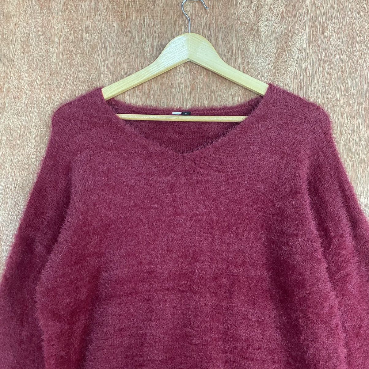 Homespun Knitwear Japanese Brand Red Mohair Shag Shaggy Knitwear Size US L / EU 52-54 / 3 - 9 Thumbnail