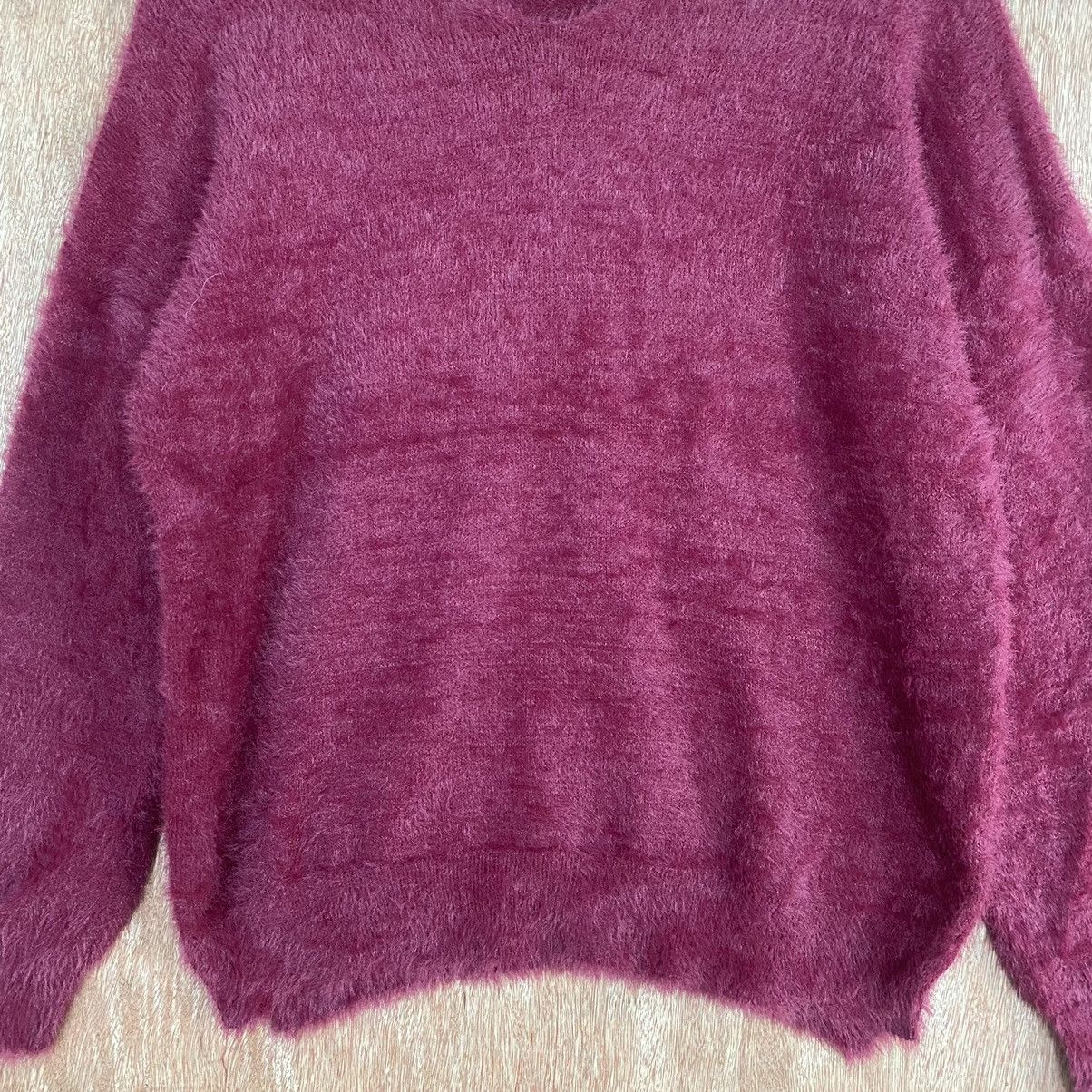 Homespun Knitwear Japanese Brand Red Mohair Shag Shaggy Knitwear Size US L / EU 52-54 / 3 - 8 Thumbnail