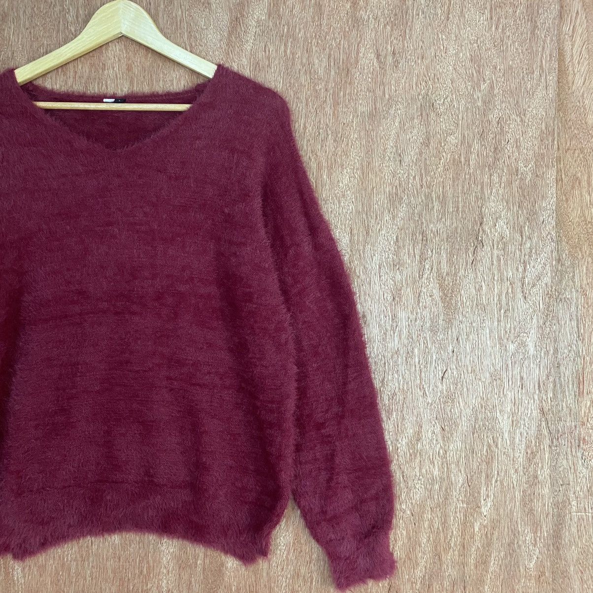 Homespun Knitwear Japanese Brand Red Mohair Shag Shaggy Knitwear Size US L / EU 52-54 / 3 - 5 Thumbnail