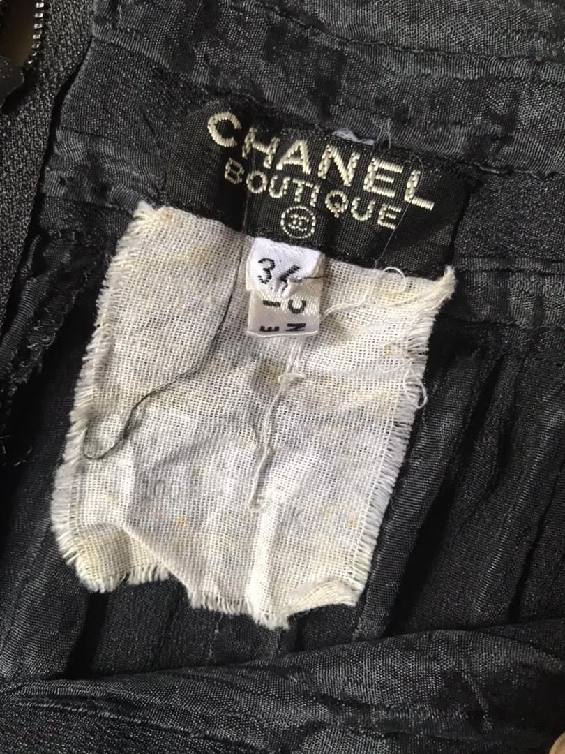 Chanel Vintage80s Chanel Silk Dress Size XS / US 0-2 / IT 36-38 - 13 Thumbnail