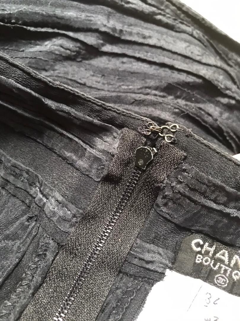 Chanel Vintage80s Chanel Silk Dress Size XS / US 0-2 / IT 36-38 - 10 Thumbnail