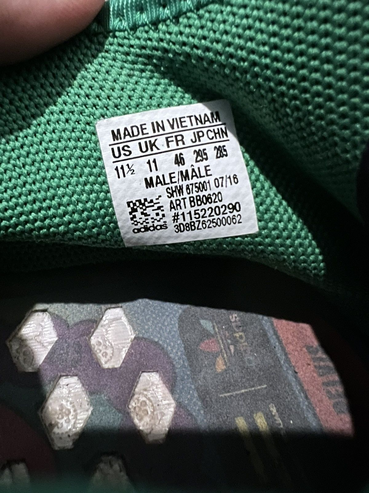 Adidas × Pharrell Pharrell x NMD Human Race Green 2016 Size US 11.5 / EU 44-45 - 1 Thumbnail